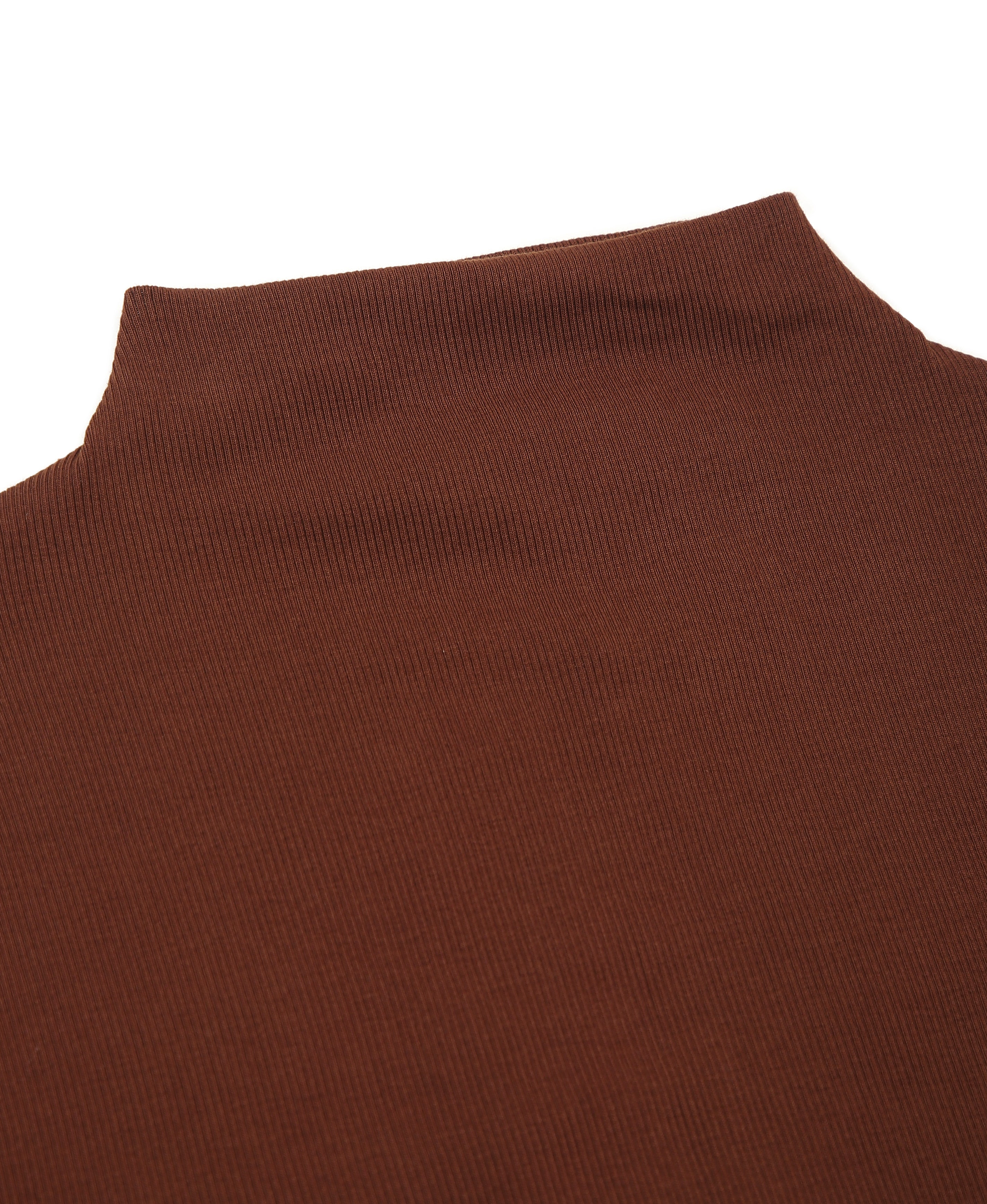 Mocha Rib Knit Crop Top