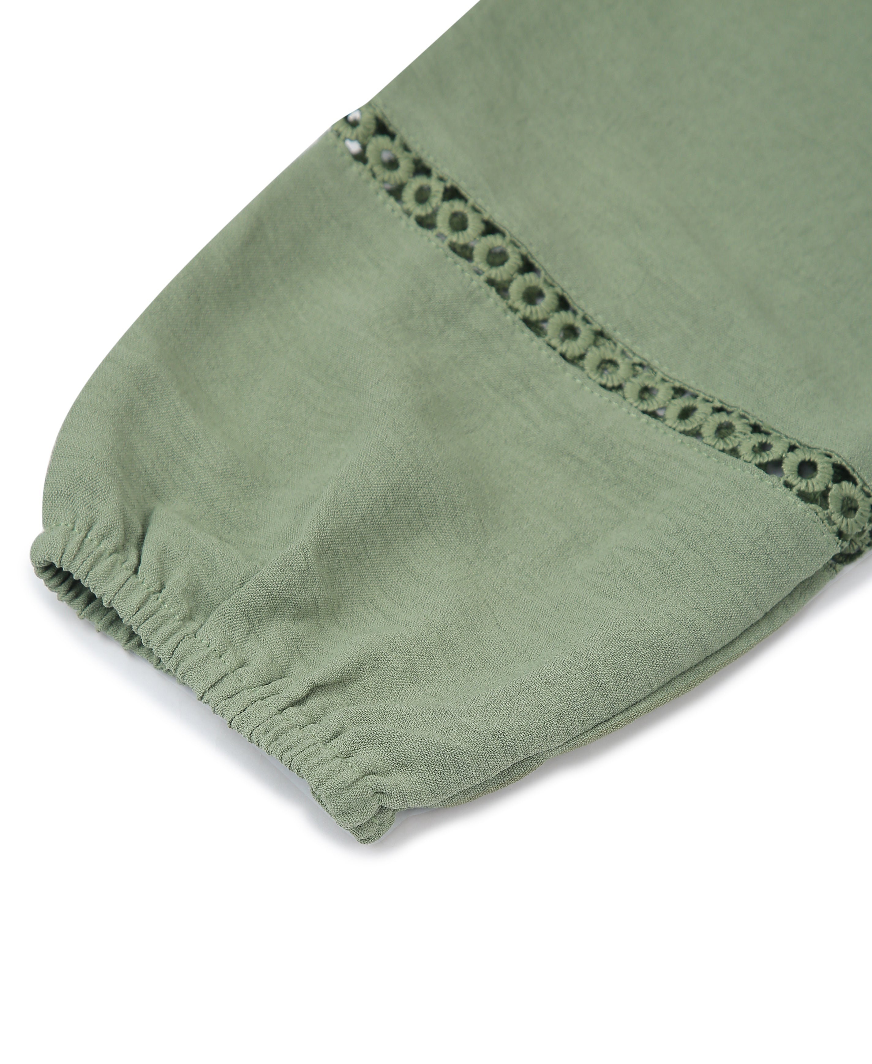 Emerald Glow Polyester Flared Dress