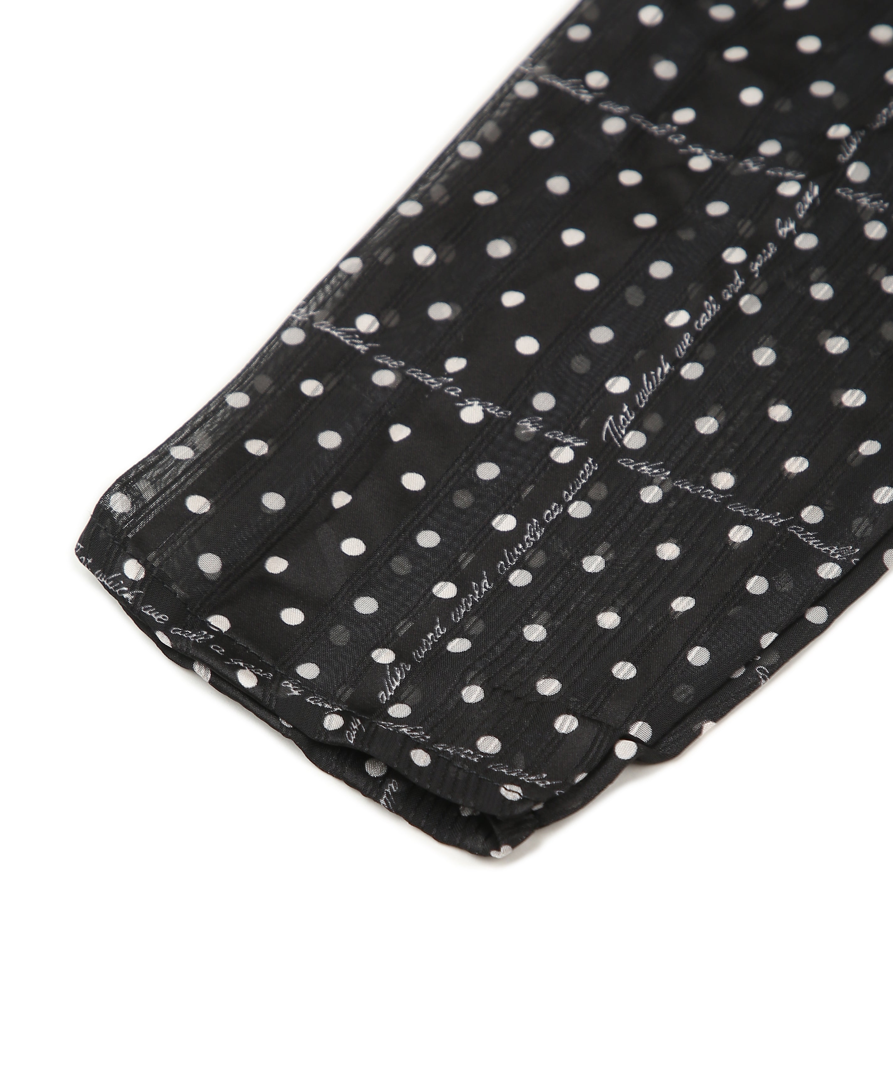Midnight Dot Georgette Crop Top