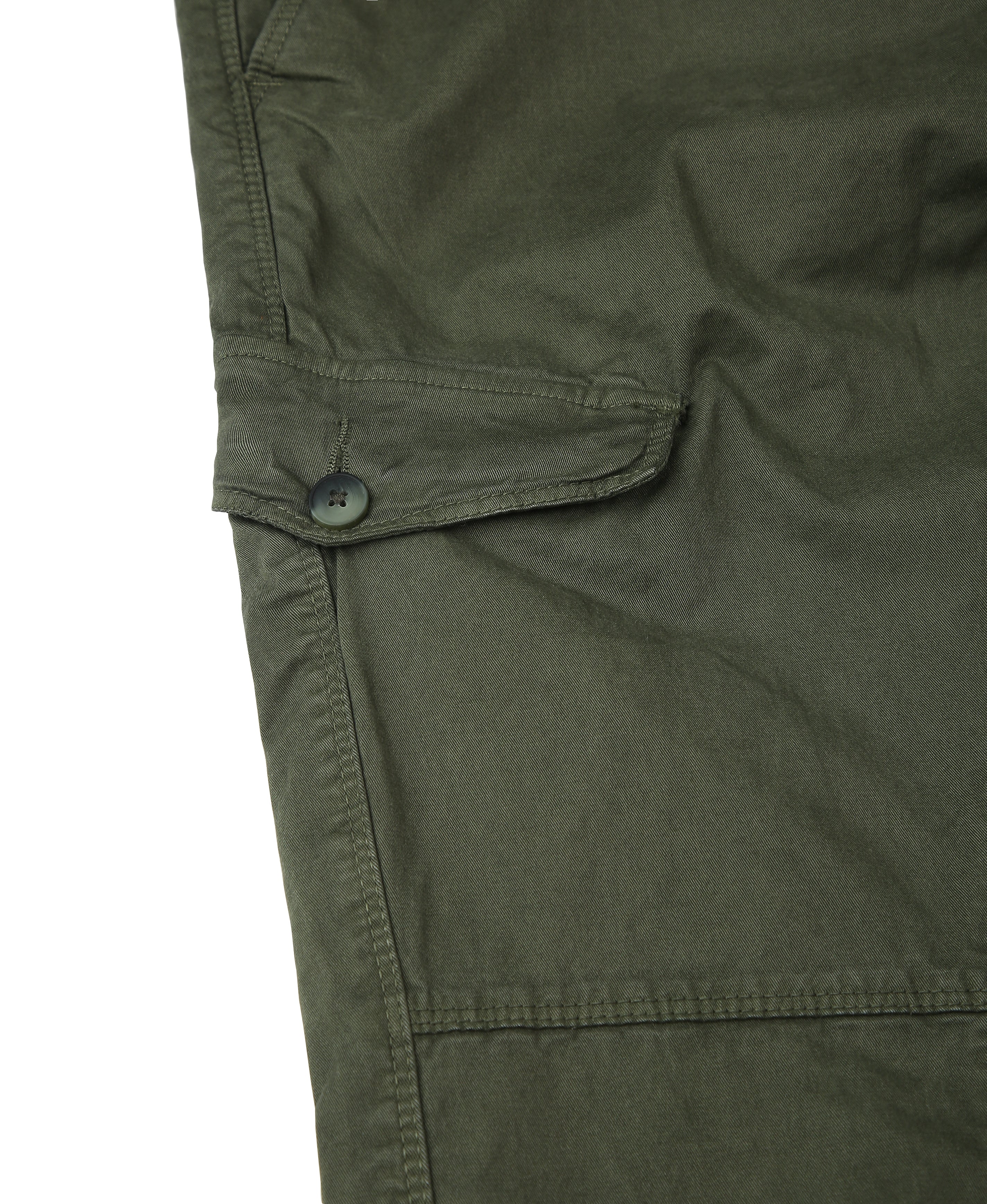 Green Front 6-Pocket Twill Cargos