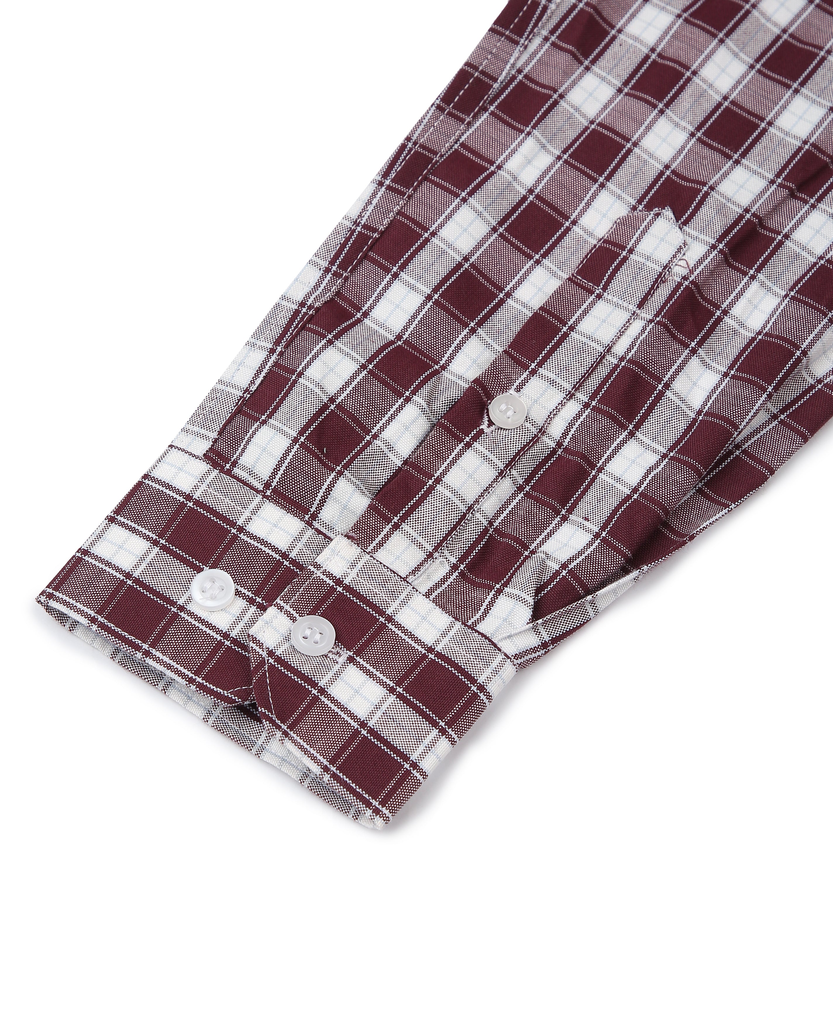 Wine Check Tailored Shirt