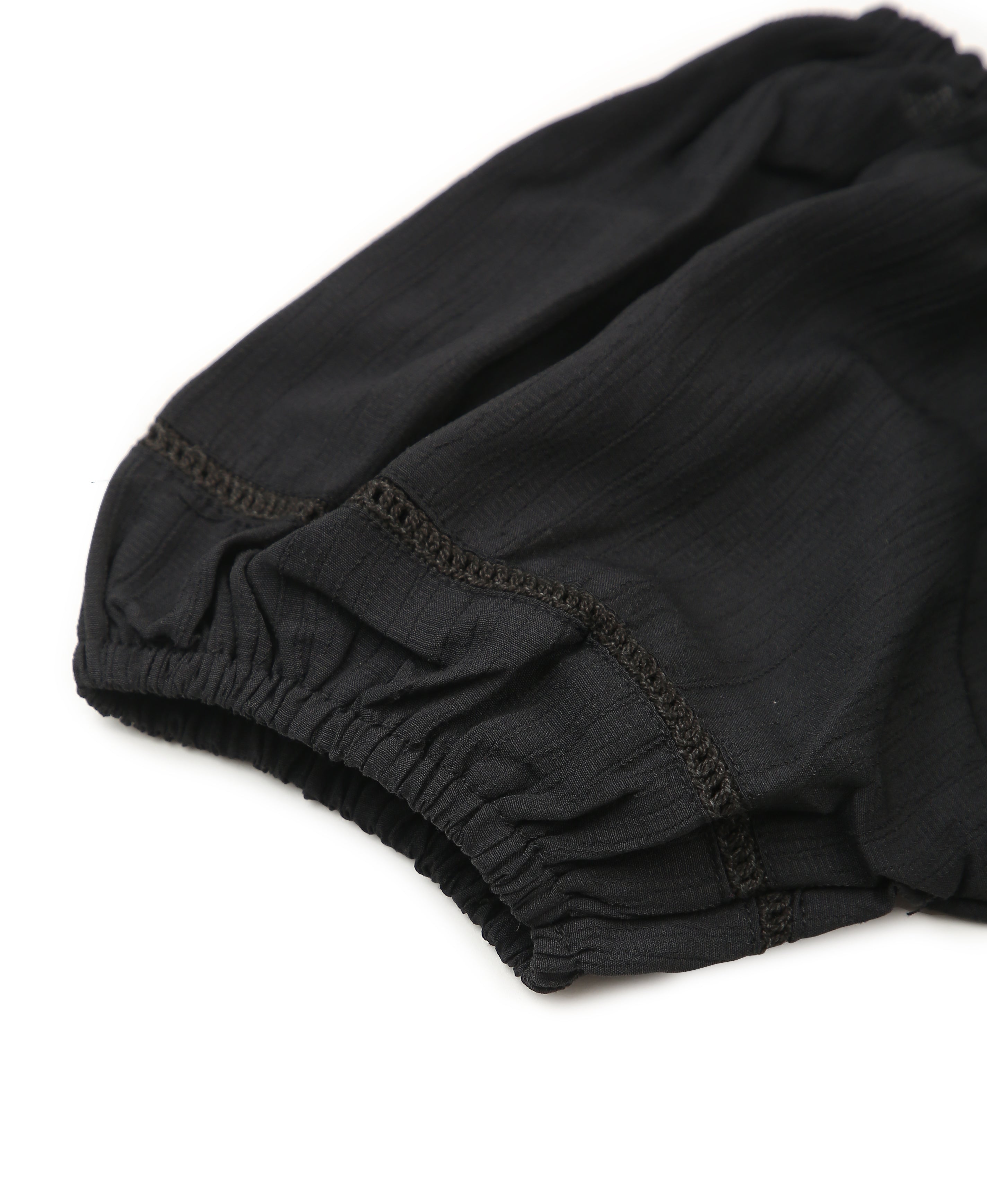 Noir Poly Crop Top
