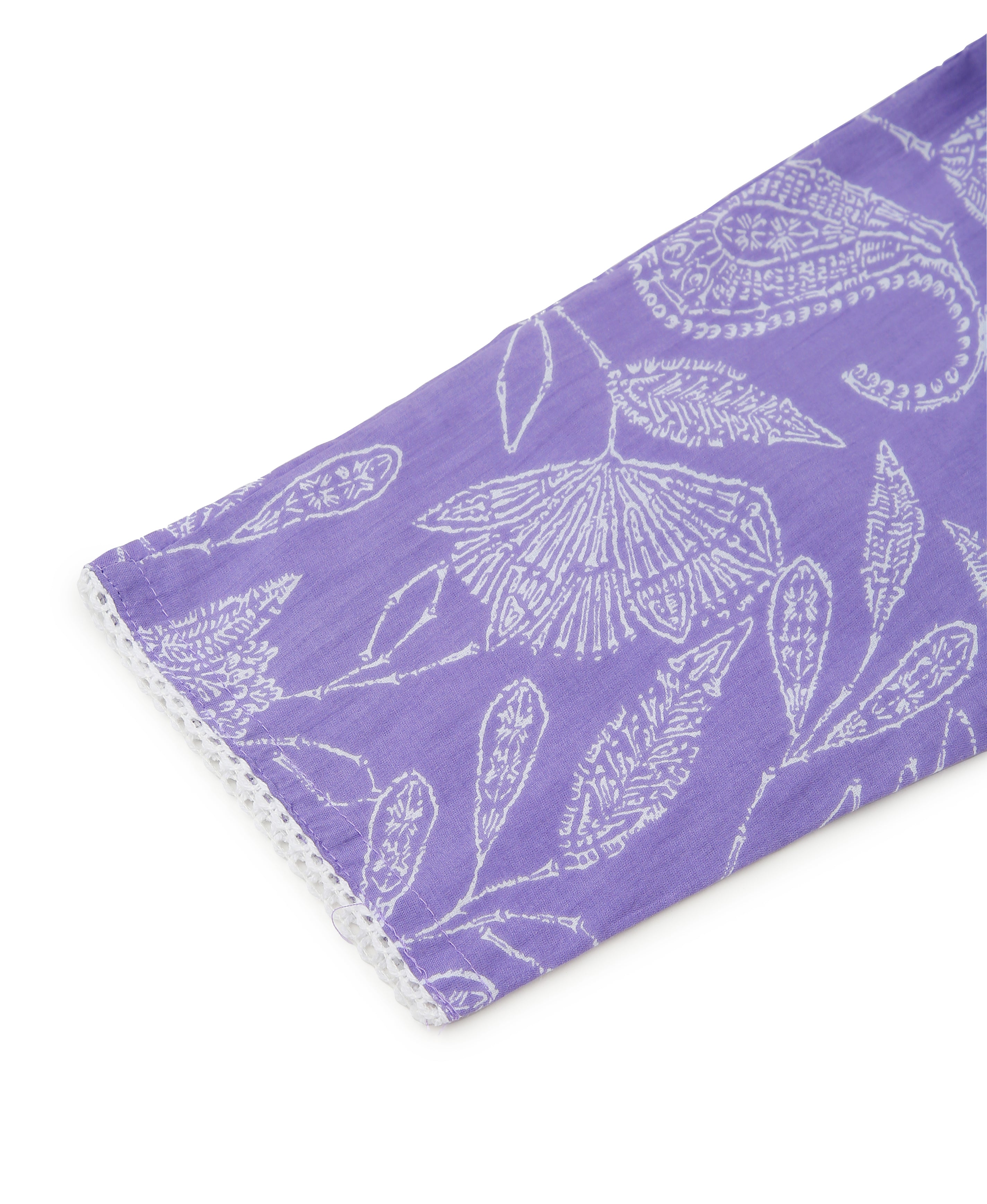 Purple Bloom A-Line Dress
