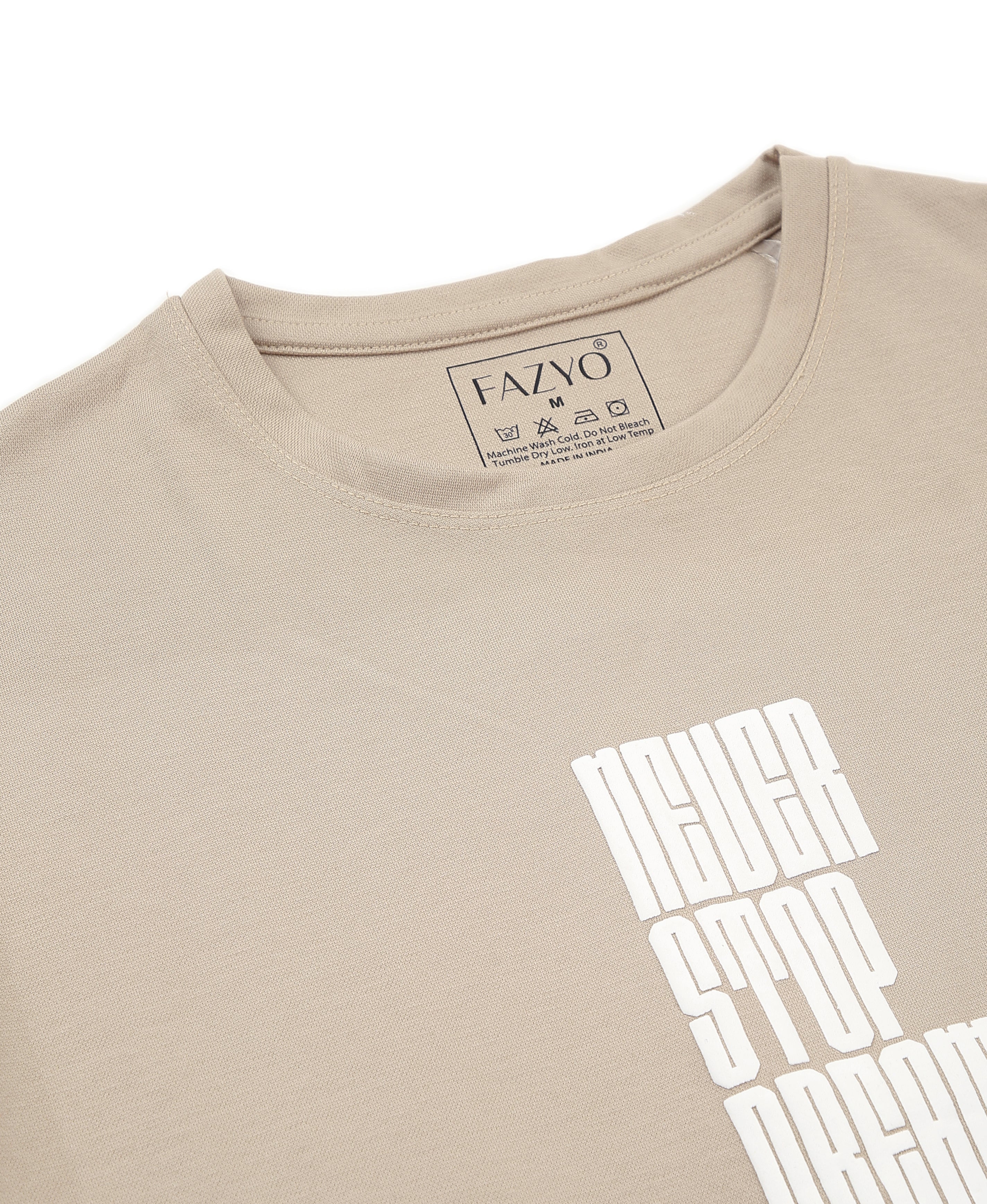Cream Matty Oversize Tee
