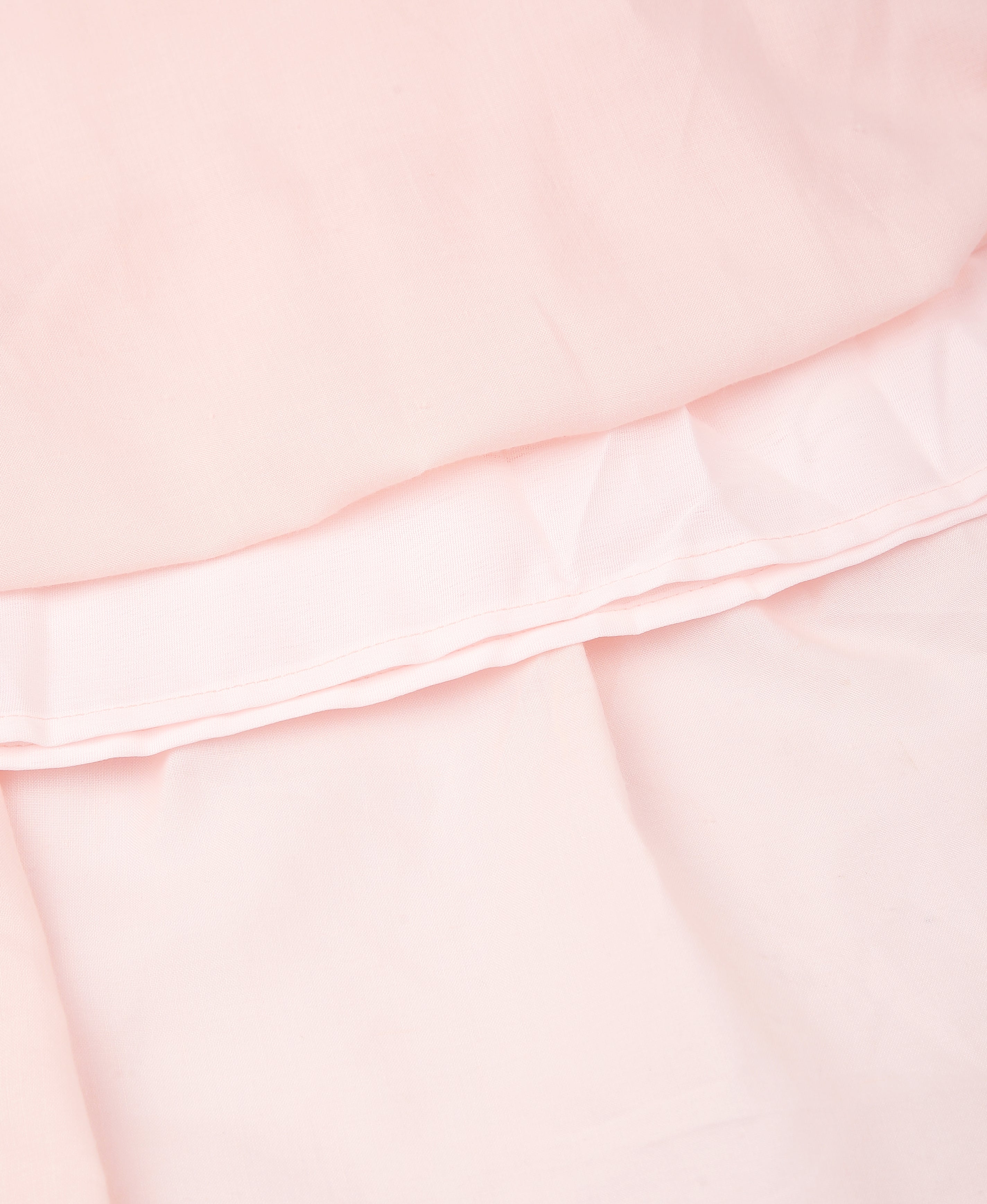 Peach Solid Mandarin Flare Dress