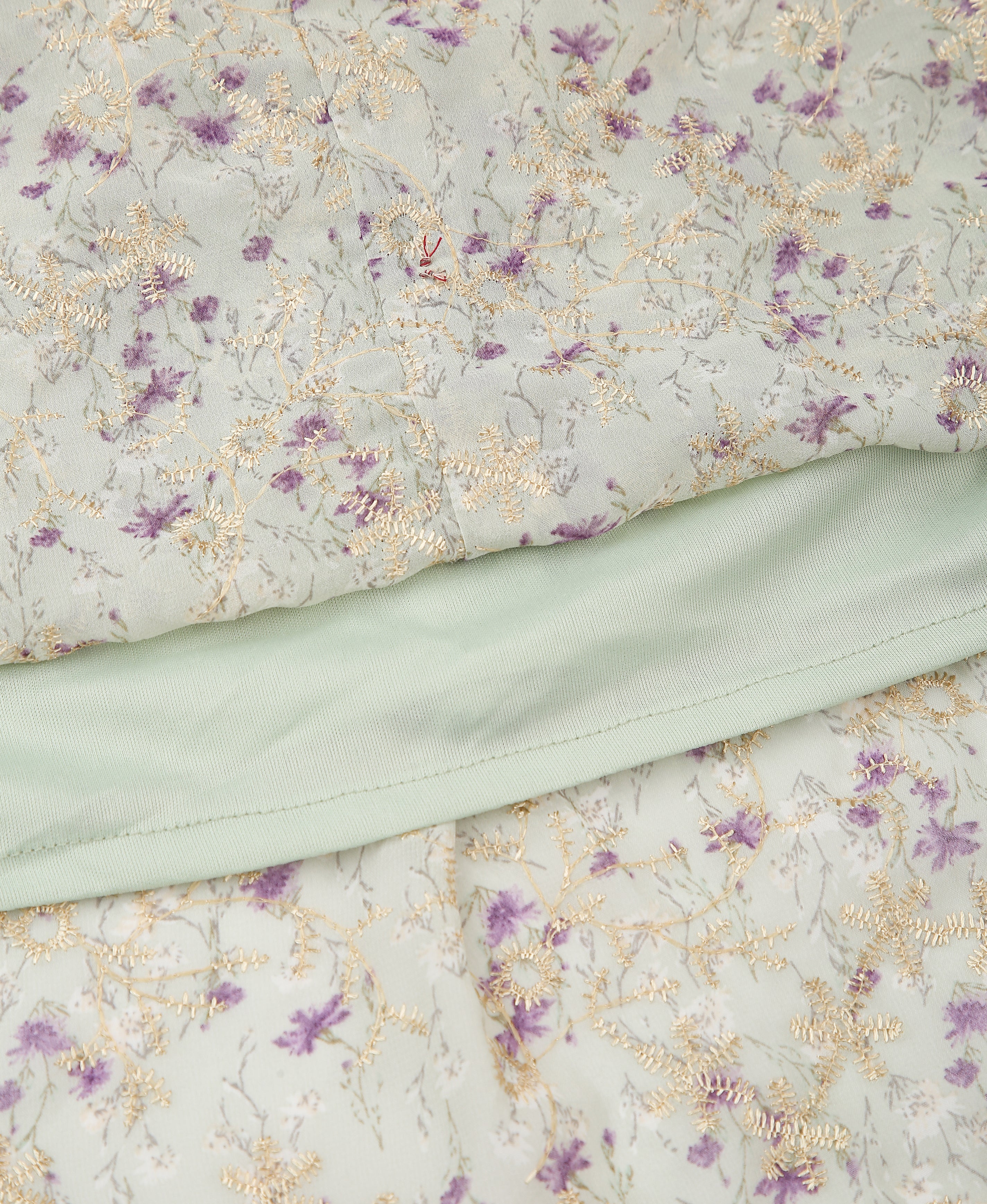 Ivory Bloom Embroidered Dress