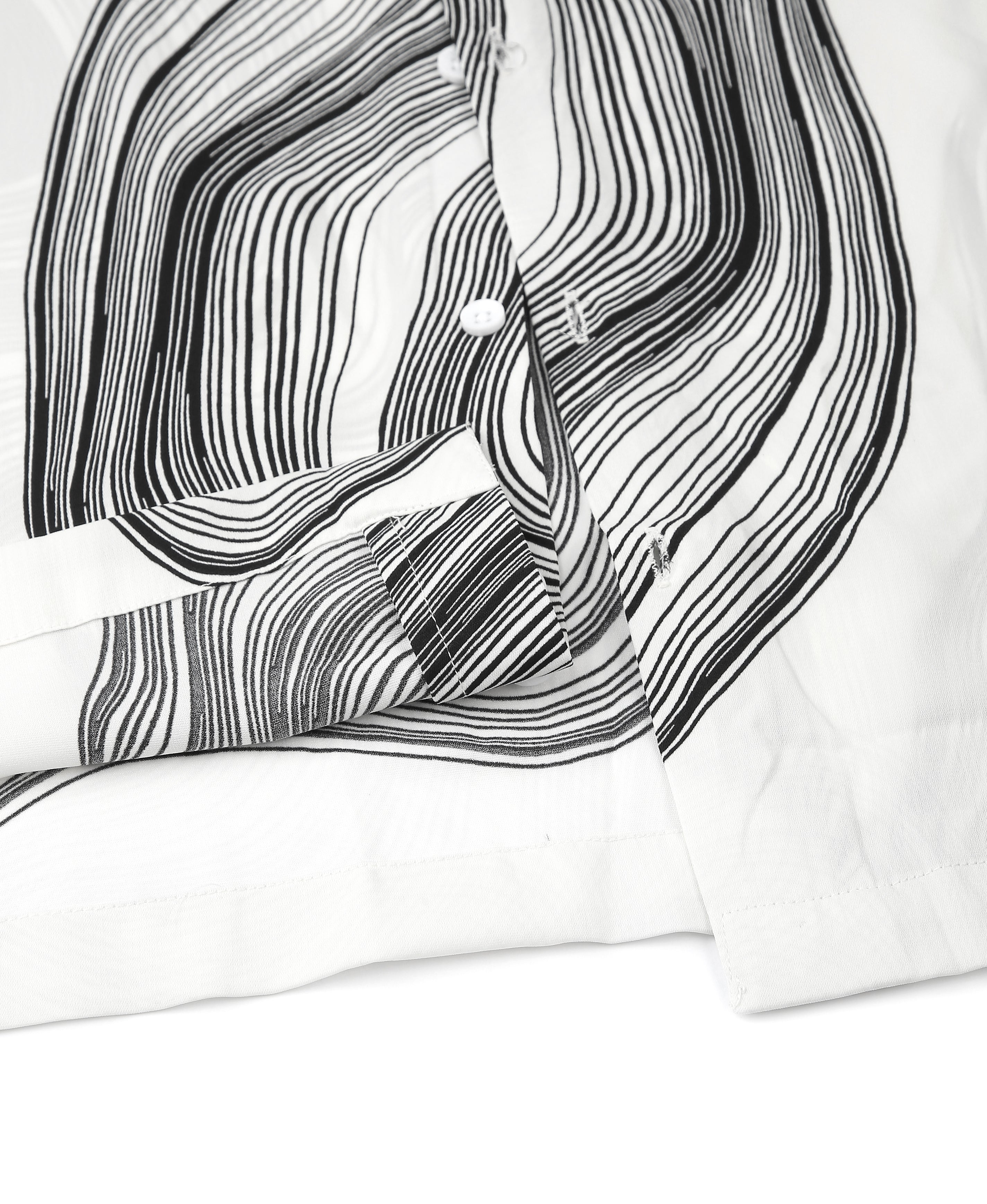 Riviera Wave Printed Cuban Shirt