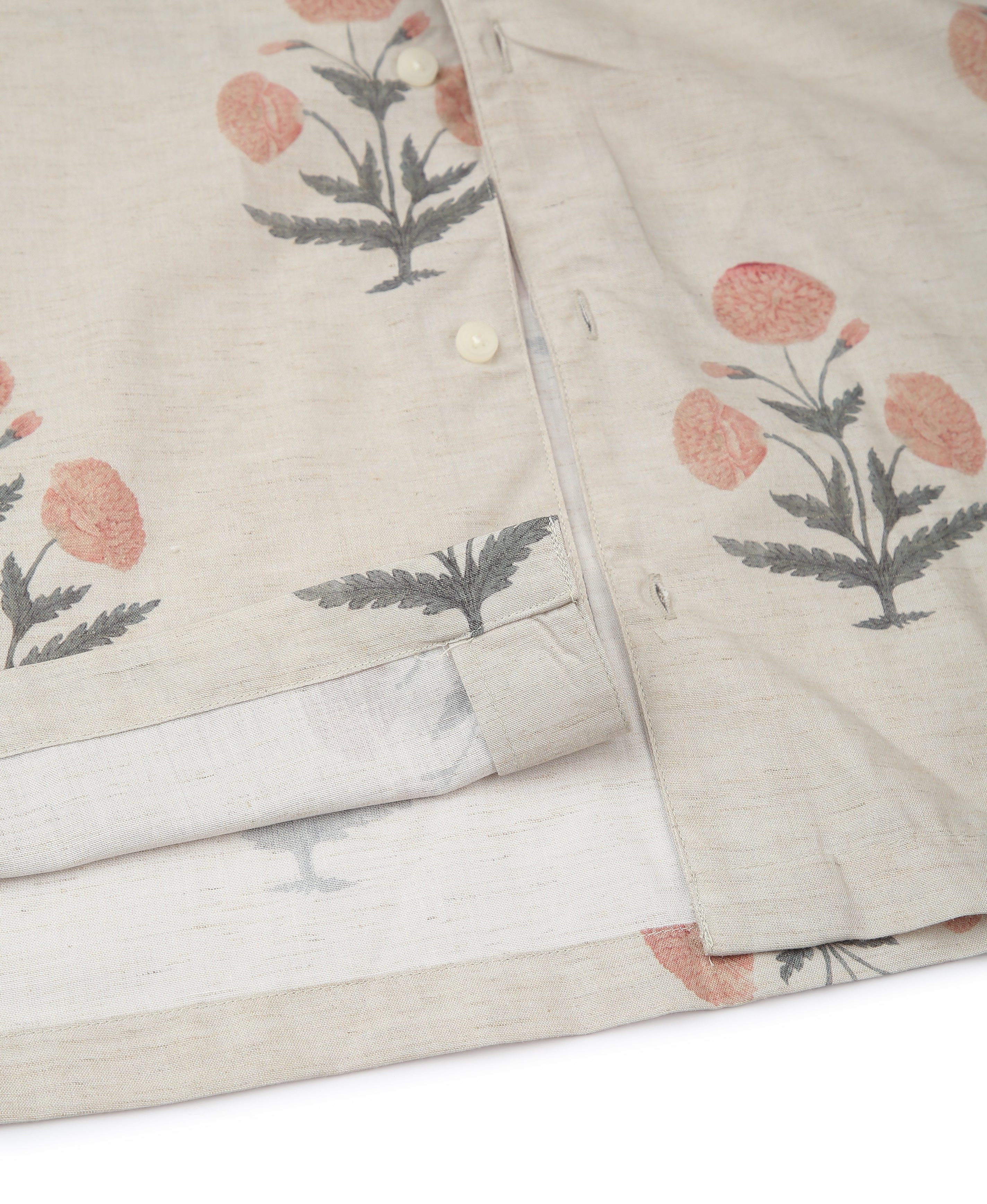 Seaside Mirage Printed Linen Shirt