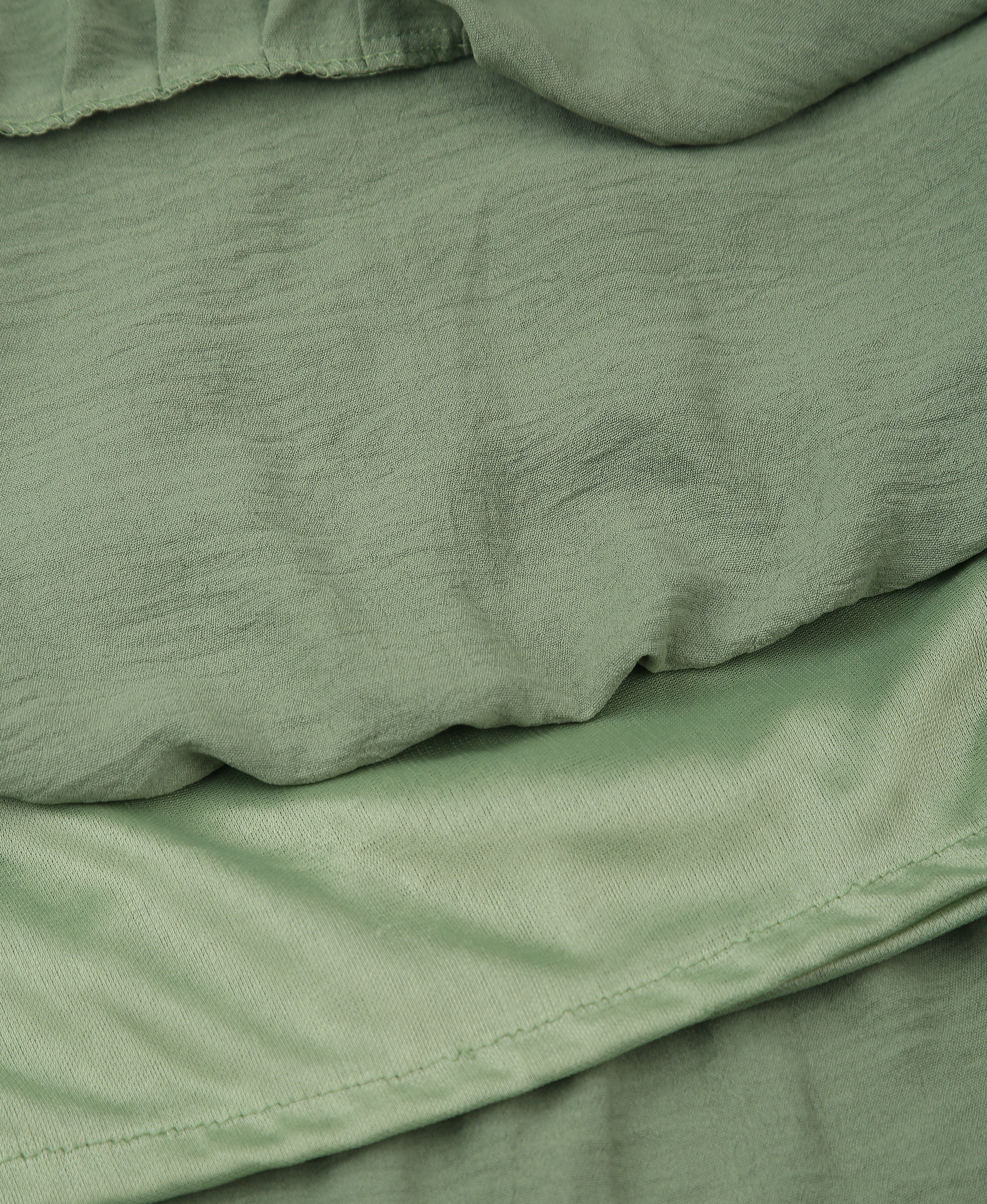 Emerald Glow Polyester Flared Dress
