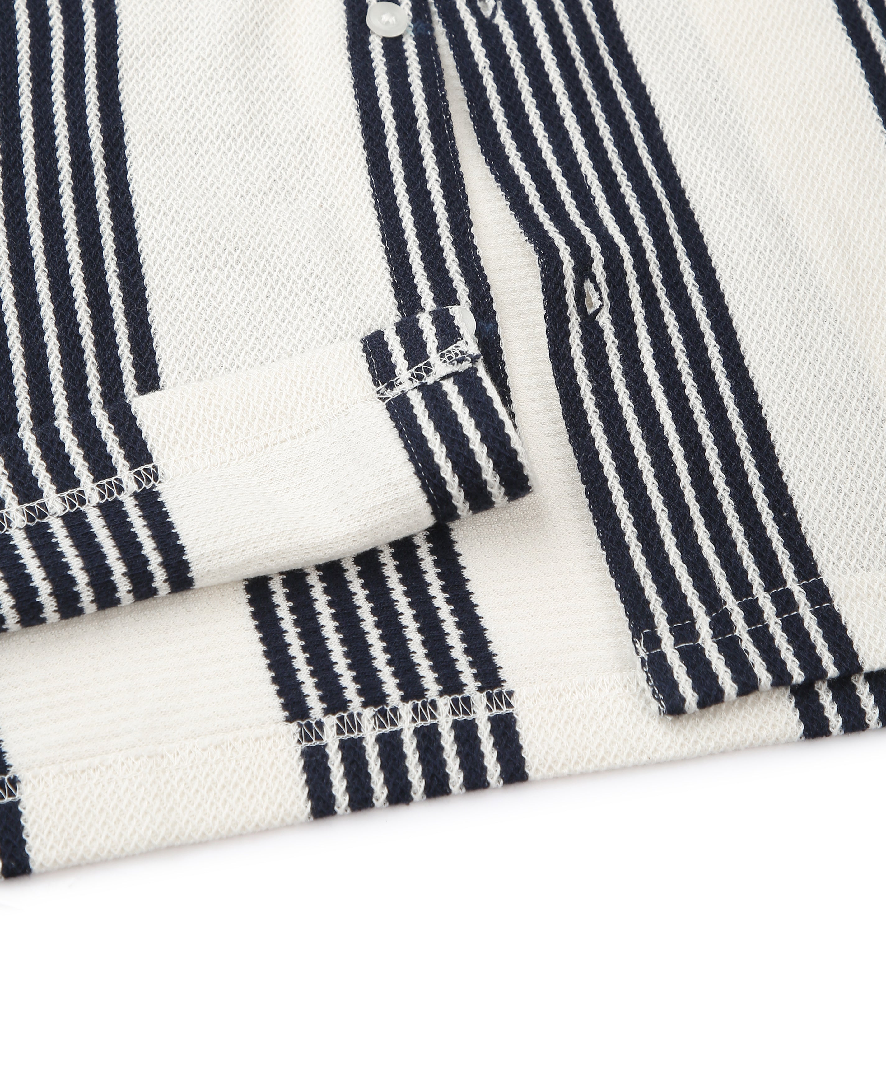 Navy Stripe Regular Shirt