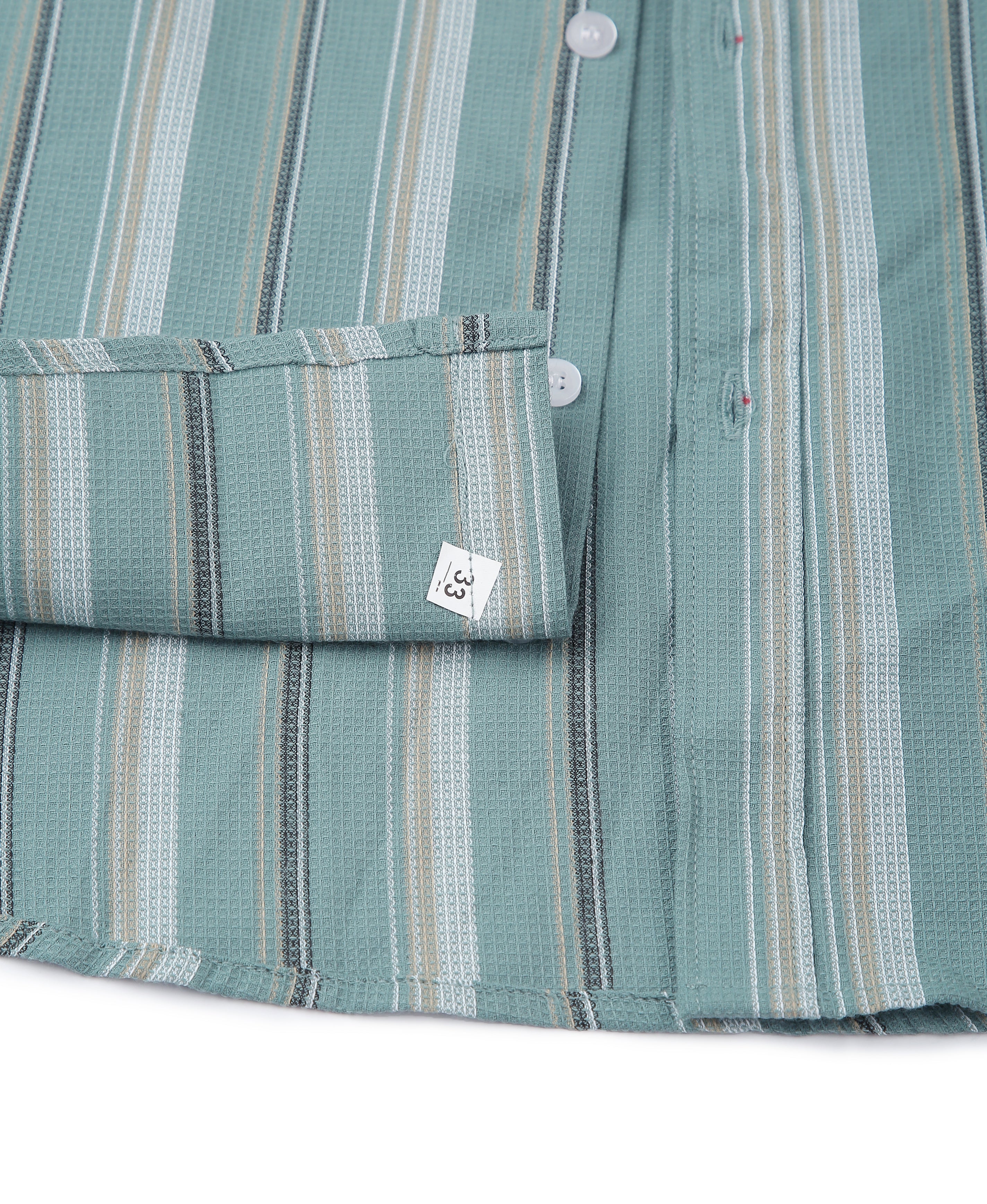 Emerald Stripe Tailored Shirt