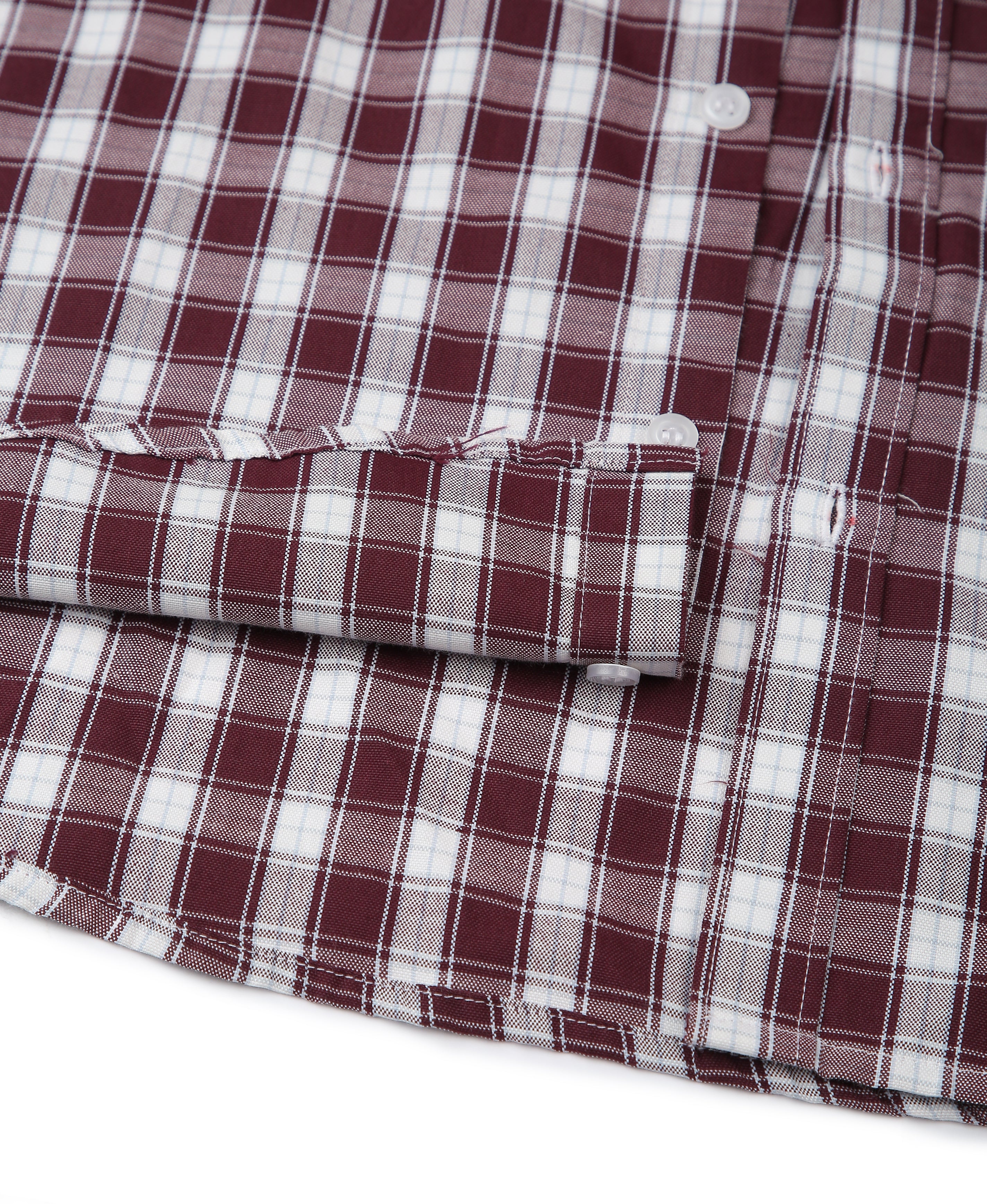 Wine Check Tailored Shirt