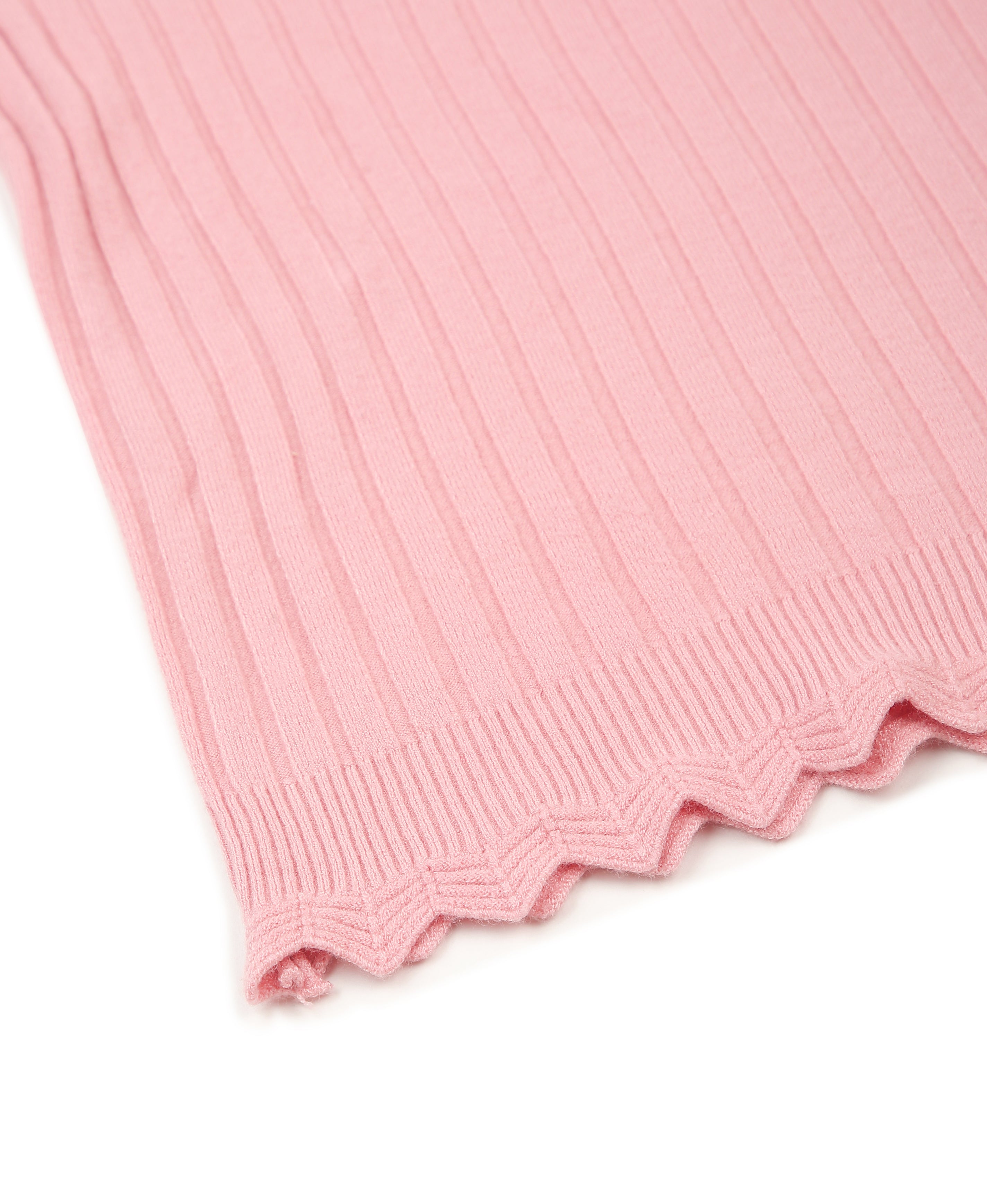 Blush Crochet Round Neck Top