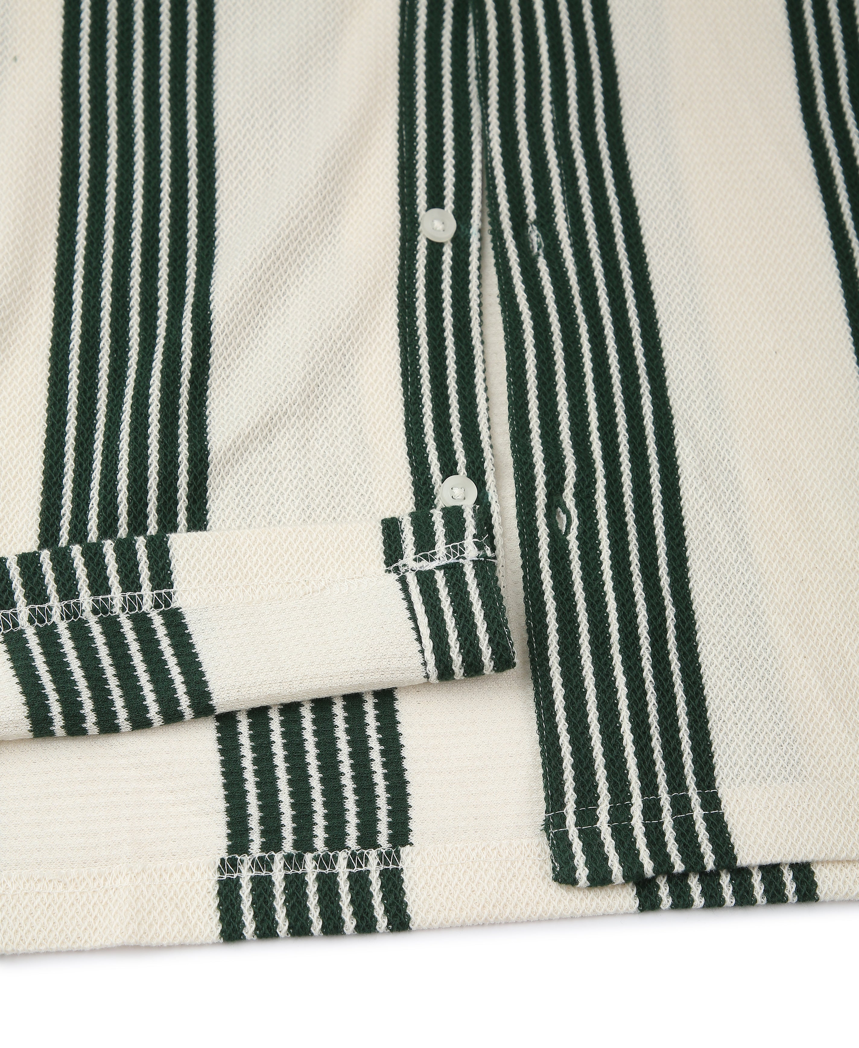 Olive Stripe Regular Shirt