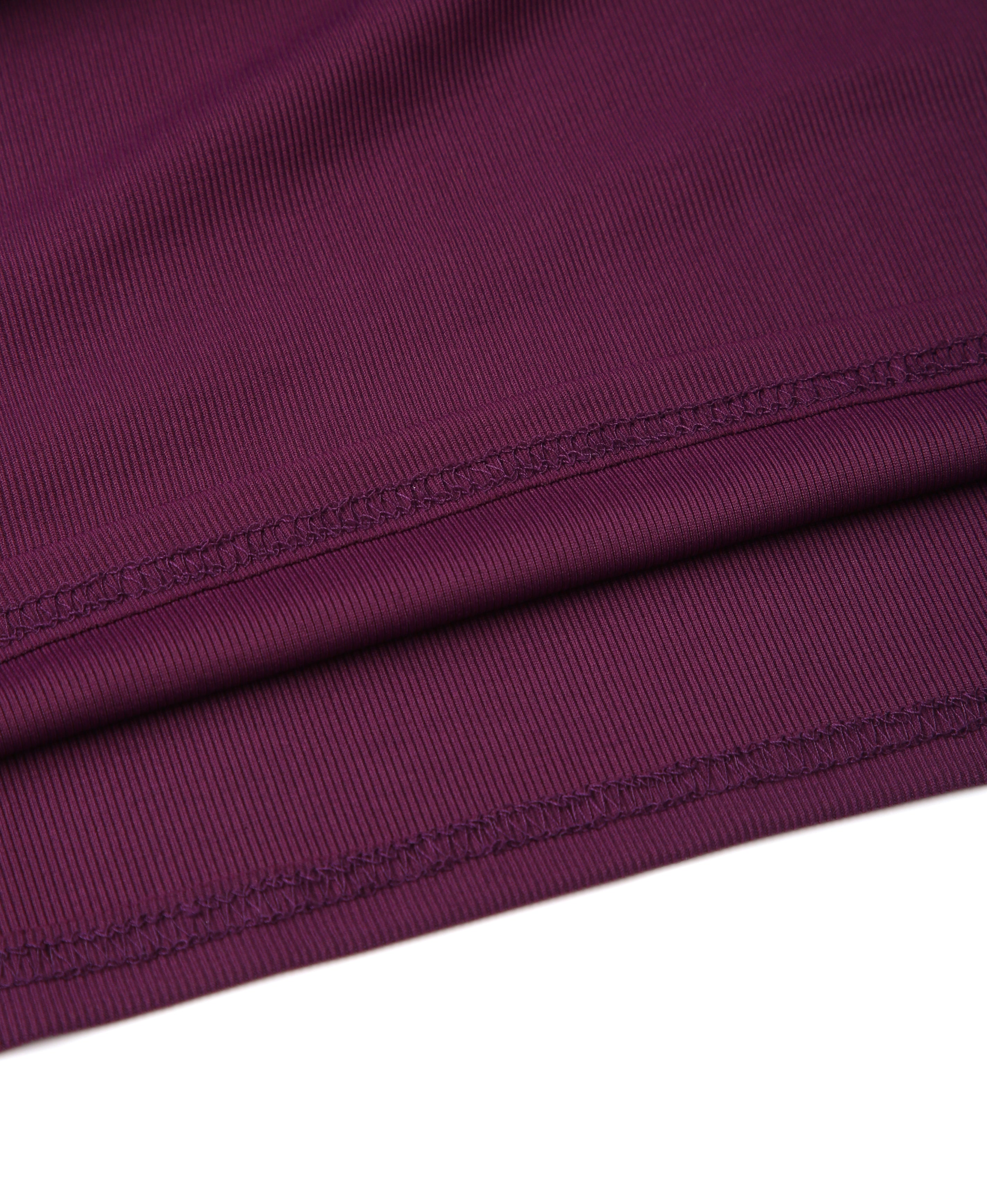 Wine Rib Round Dress