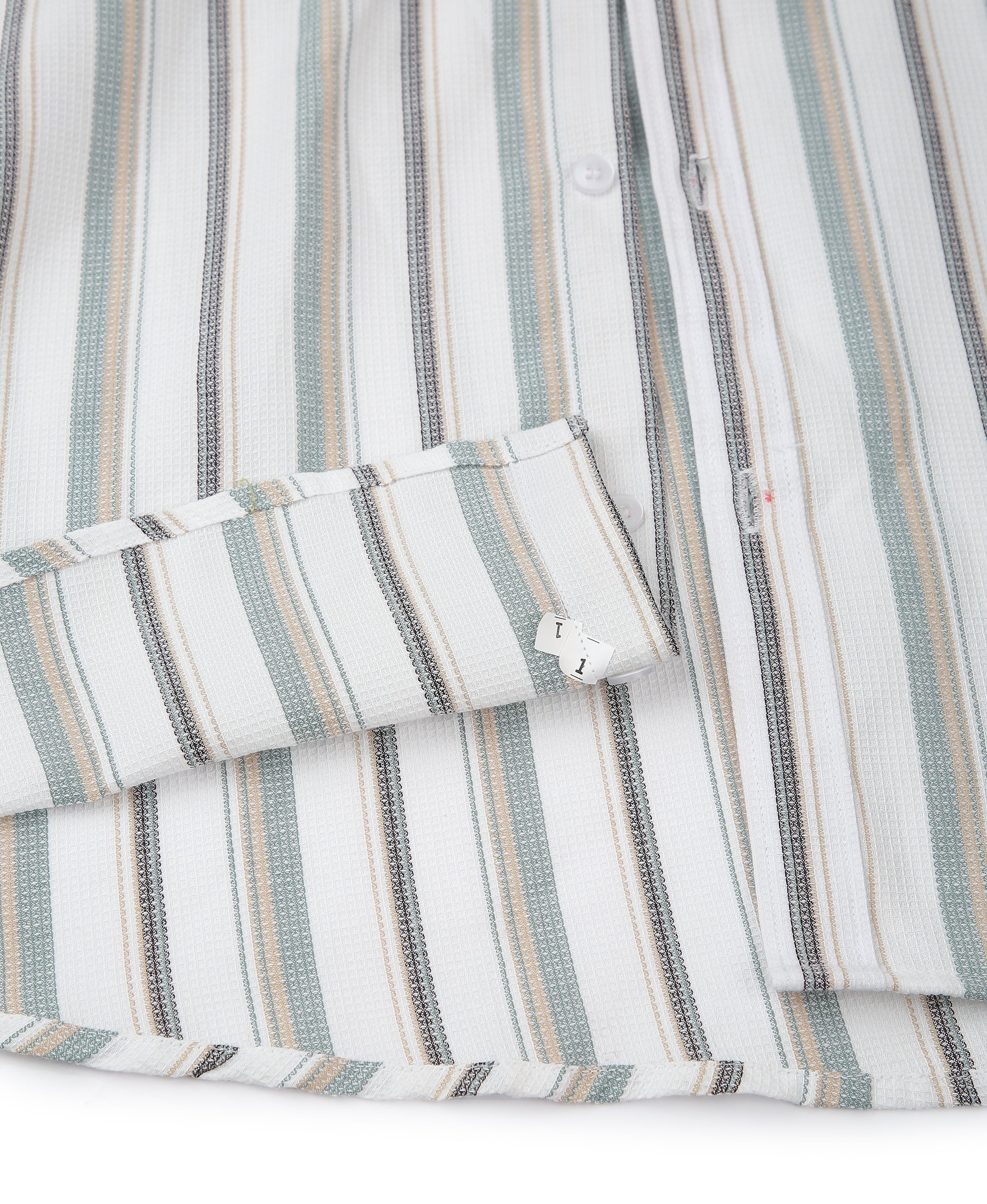 Ivory Stripe Tailored Shirt