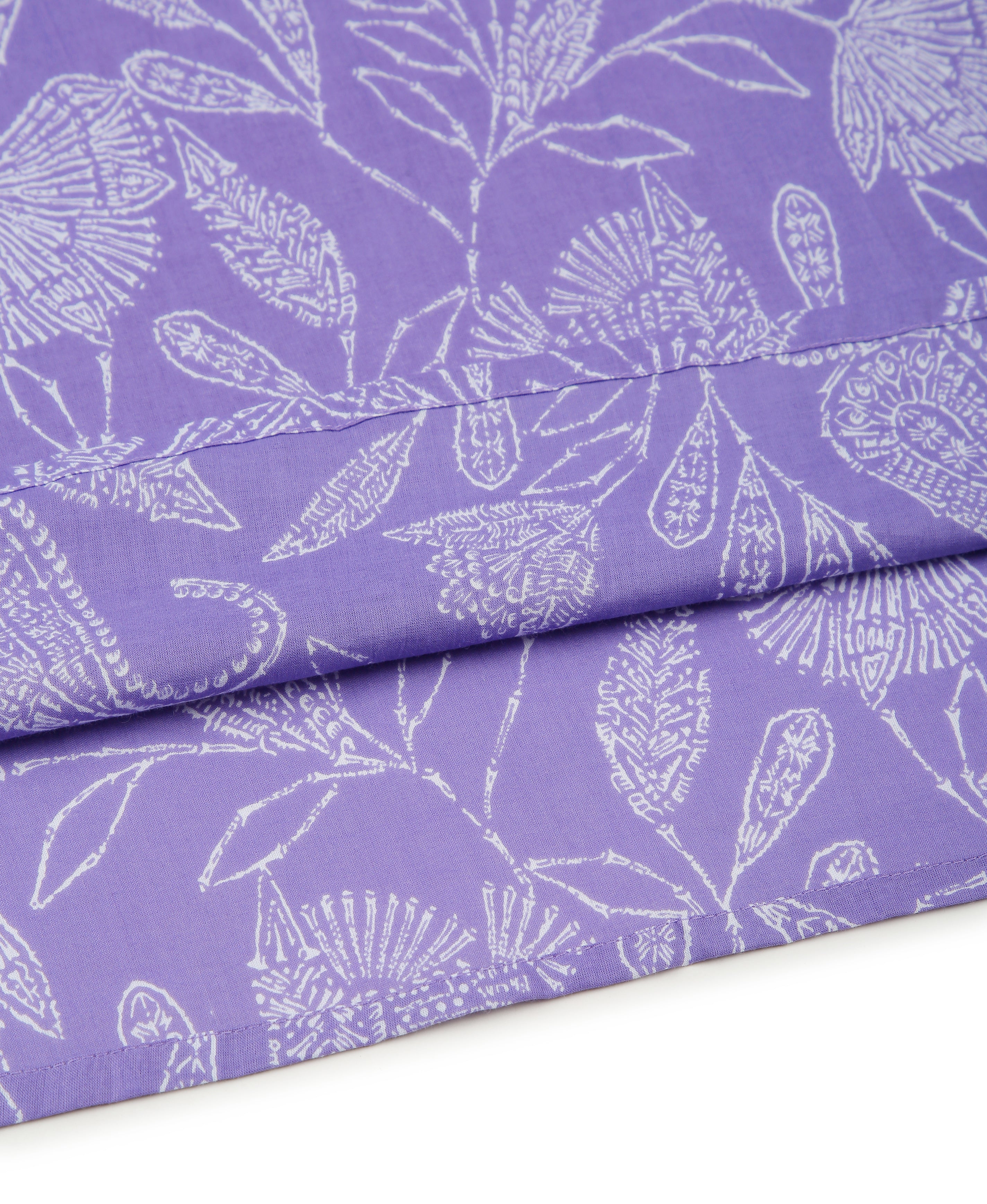 Purple Bloom A-Line Dress