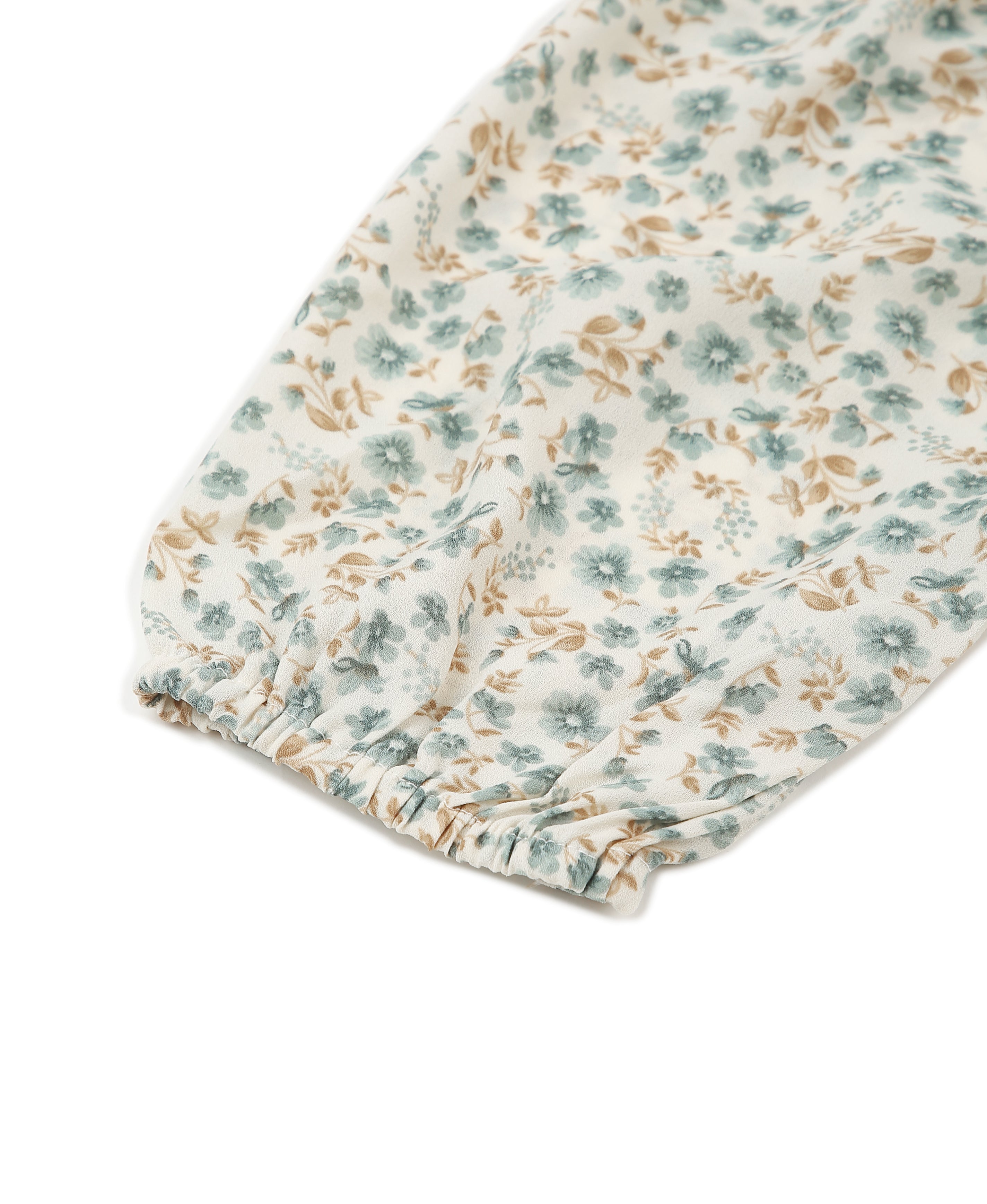 Azure Bloom Smocked Top