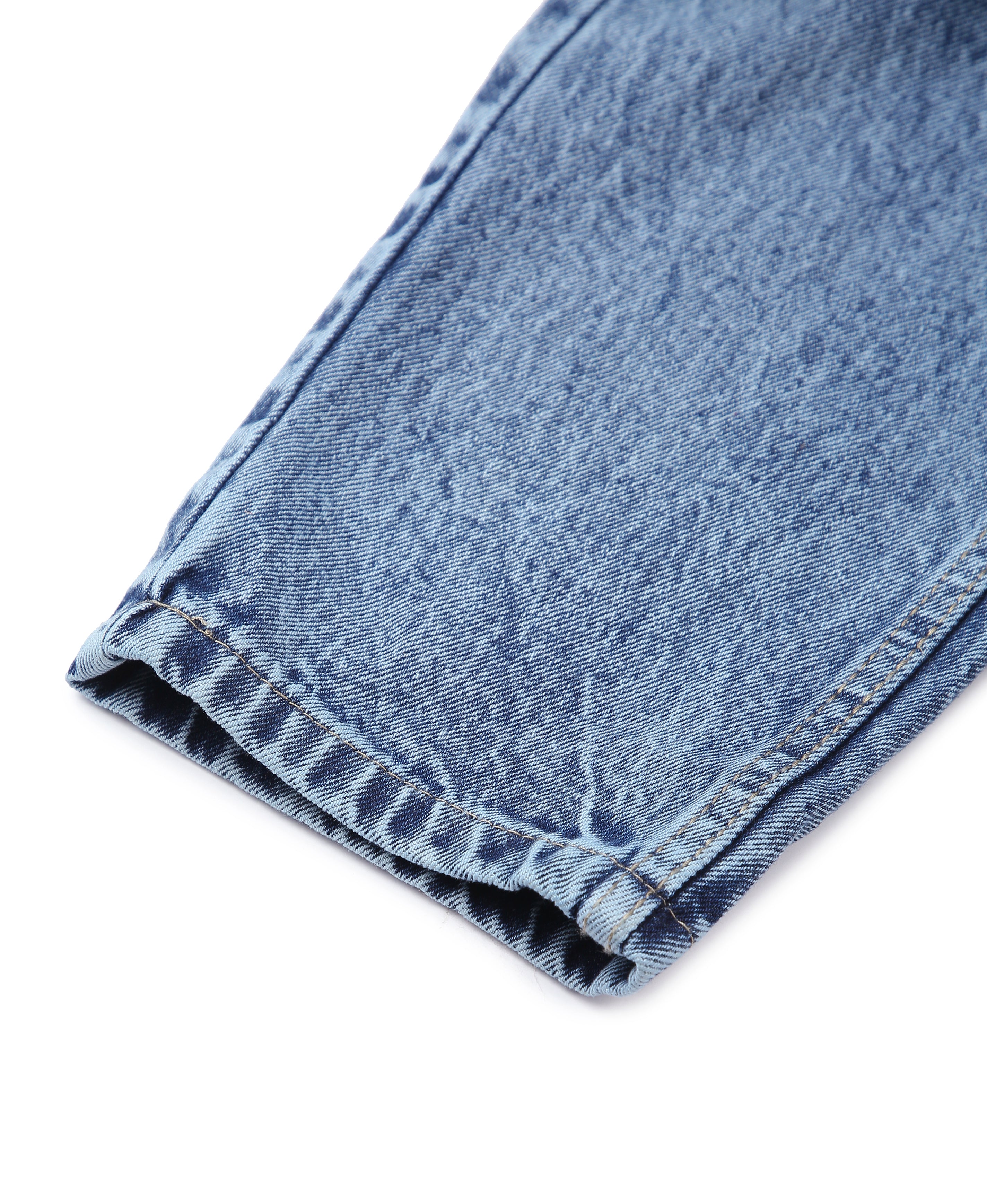 Stonewash Ribbed Denim Jean