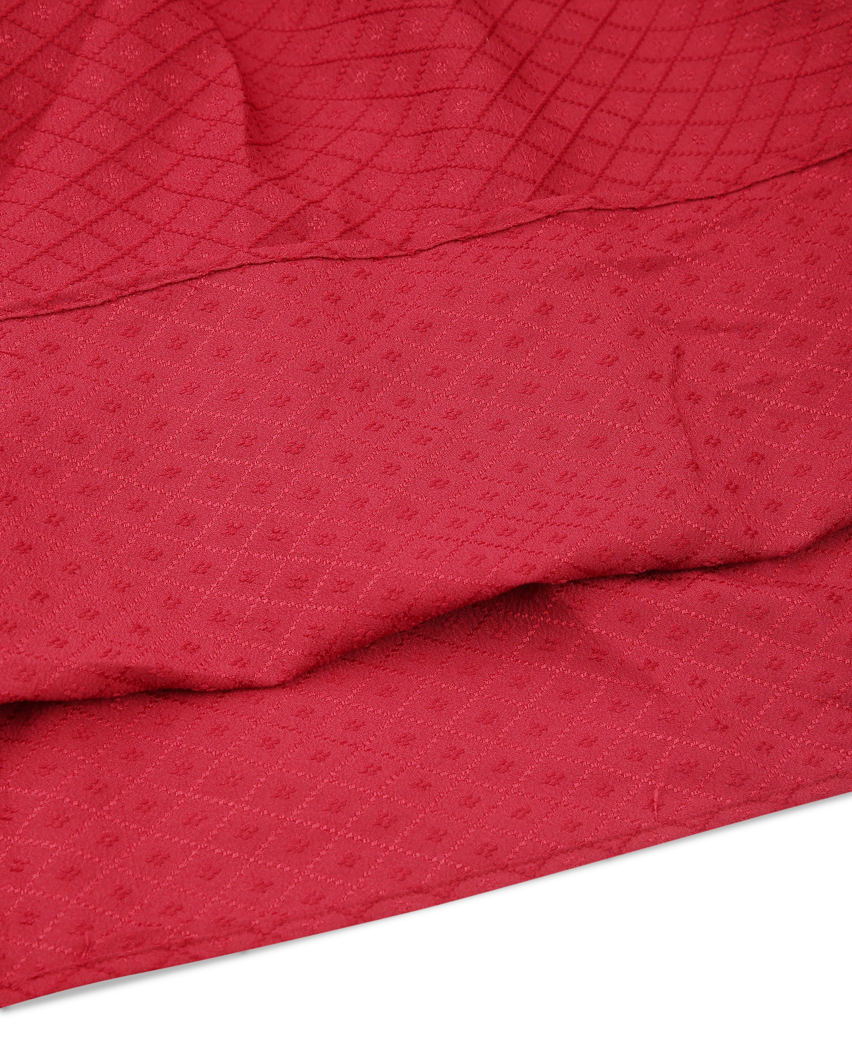 Maroon Tiered Poly Dress