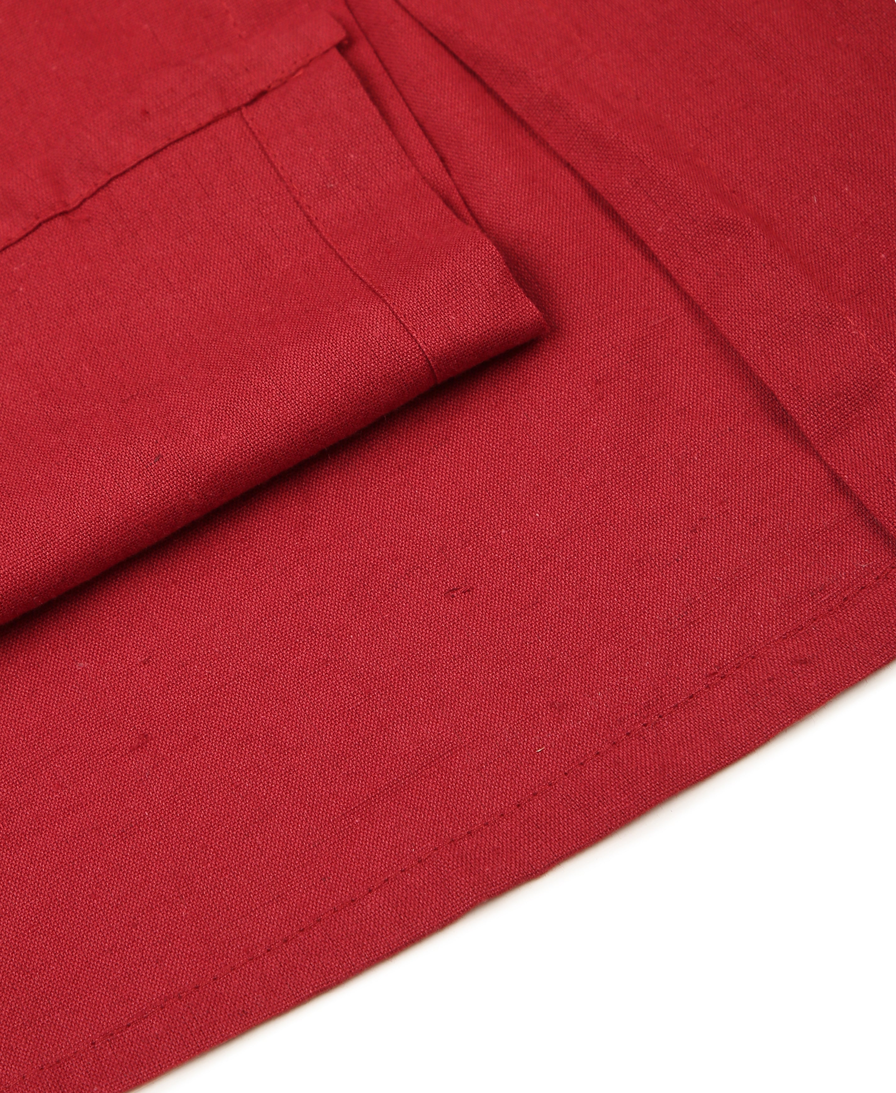 Maroon Hakoba Princess Kurti
