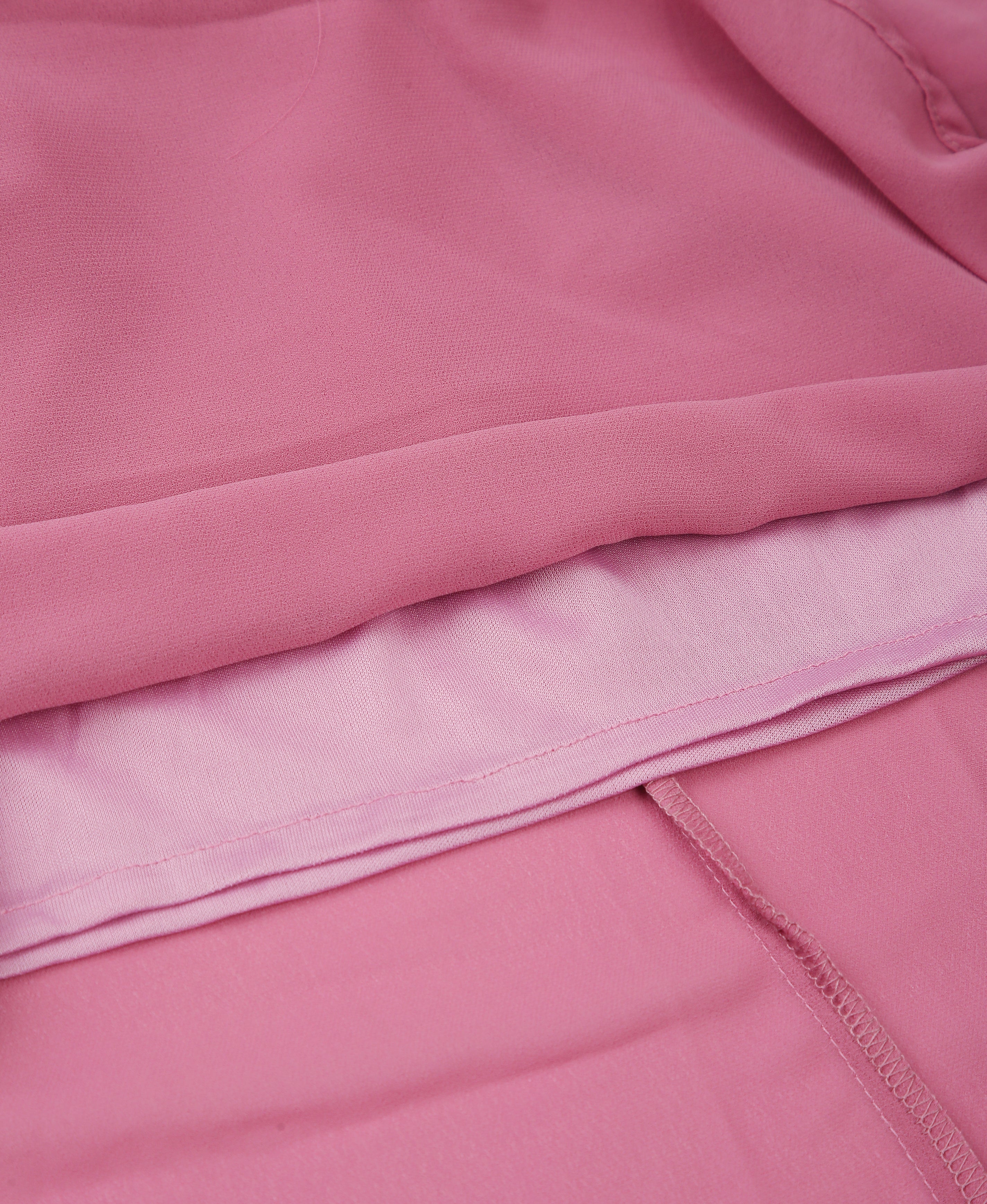 Onion Solid Round Cotton Dress