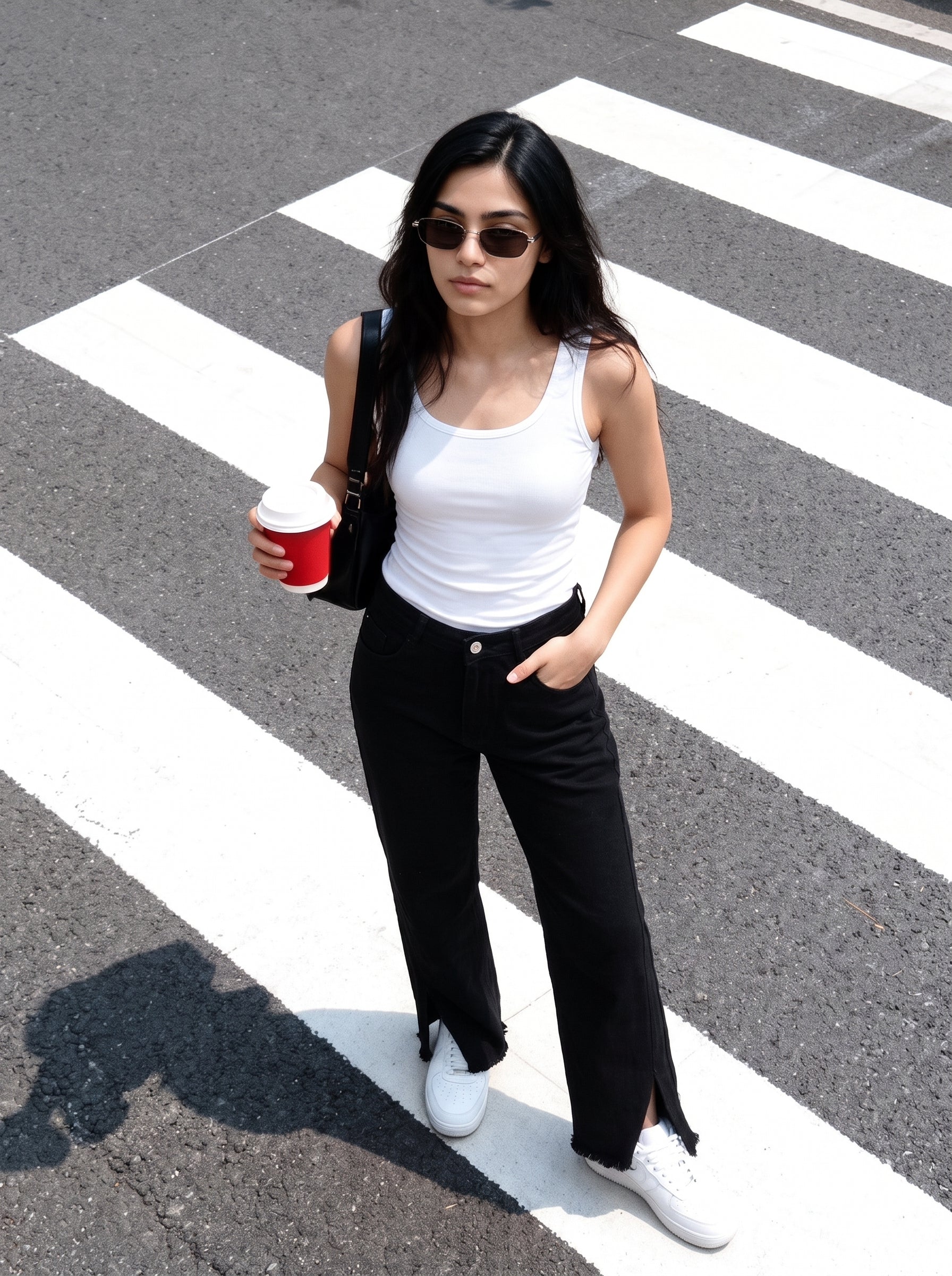 Women's Denim Black Straight Fit Jeans