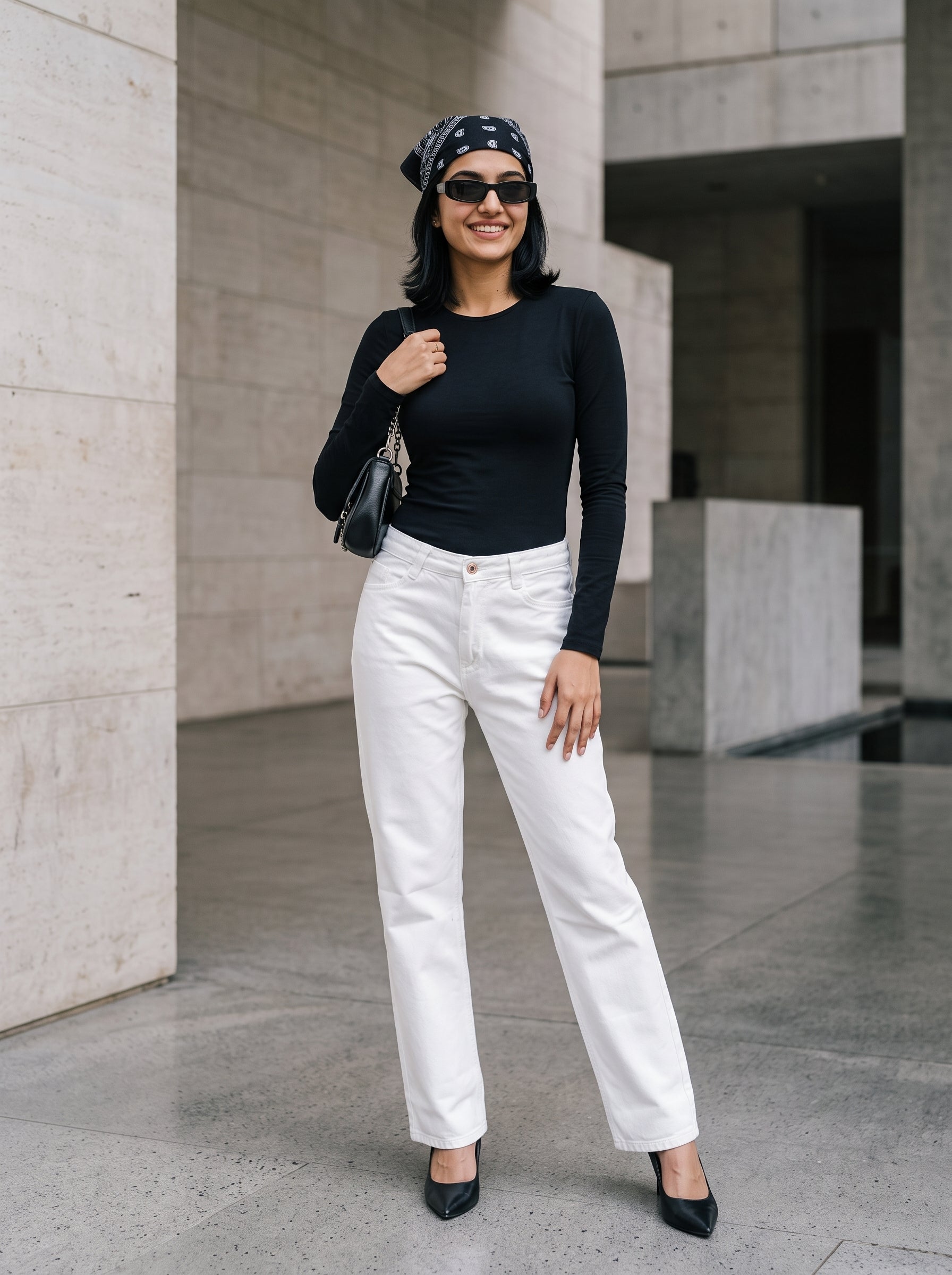 Women's Denim White Straight Fit Jeans