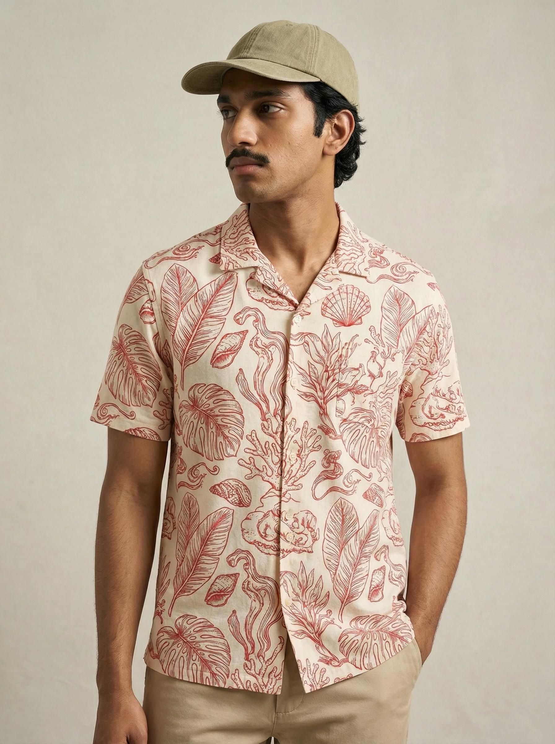 Men’s Printed Knit Regular Fit Shirt