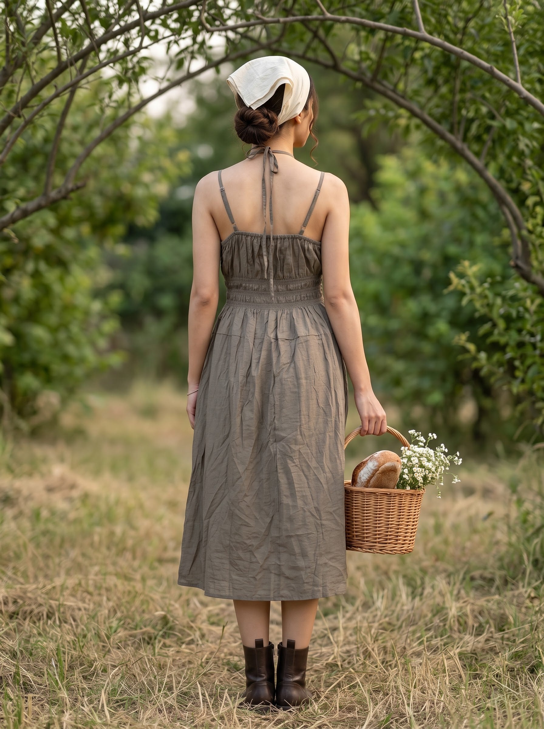 Women's Polyster Brown Color Regular Fit Dresses