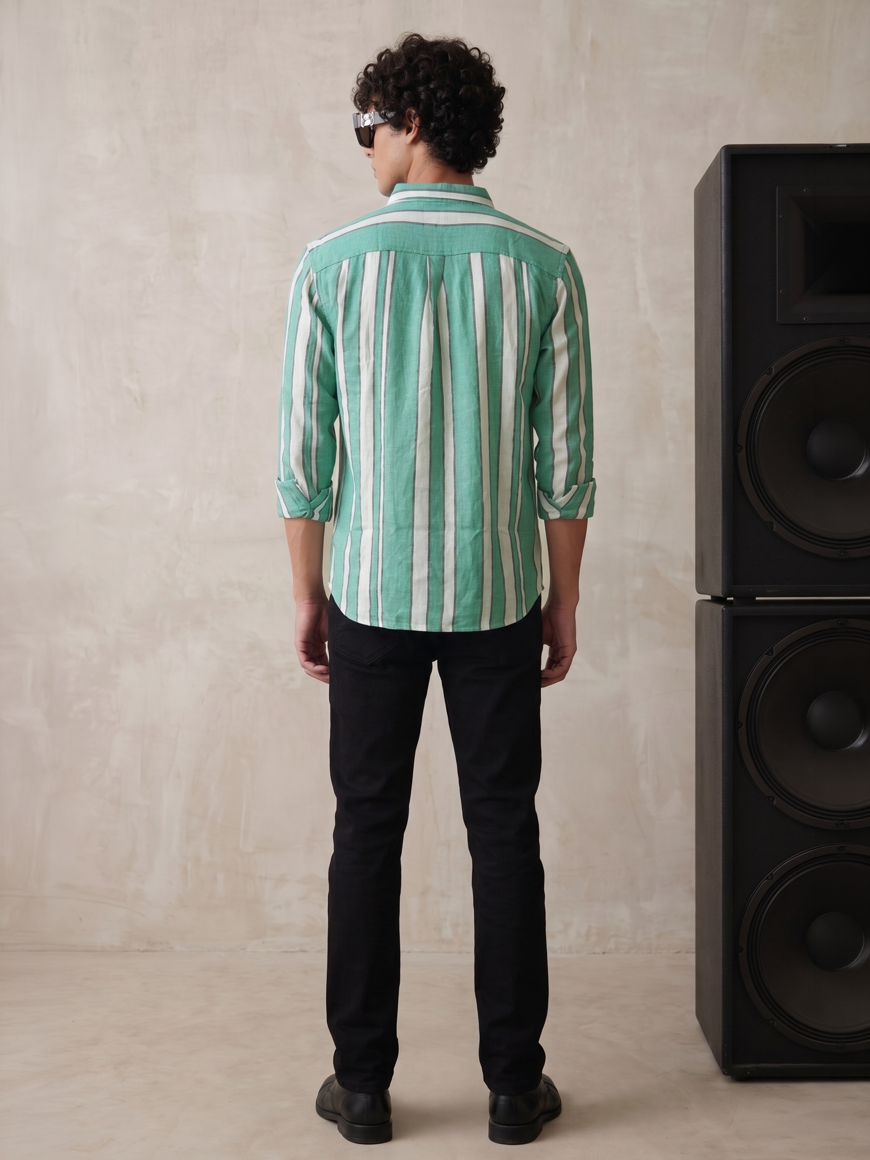 Men's Cream Relaxed Fit Shirt