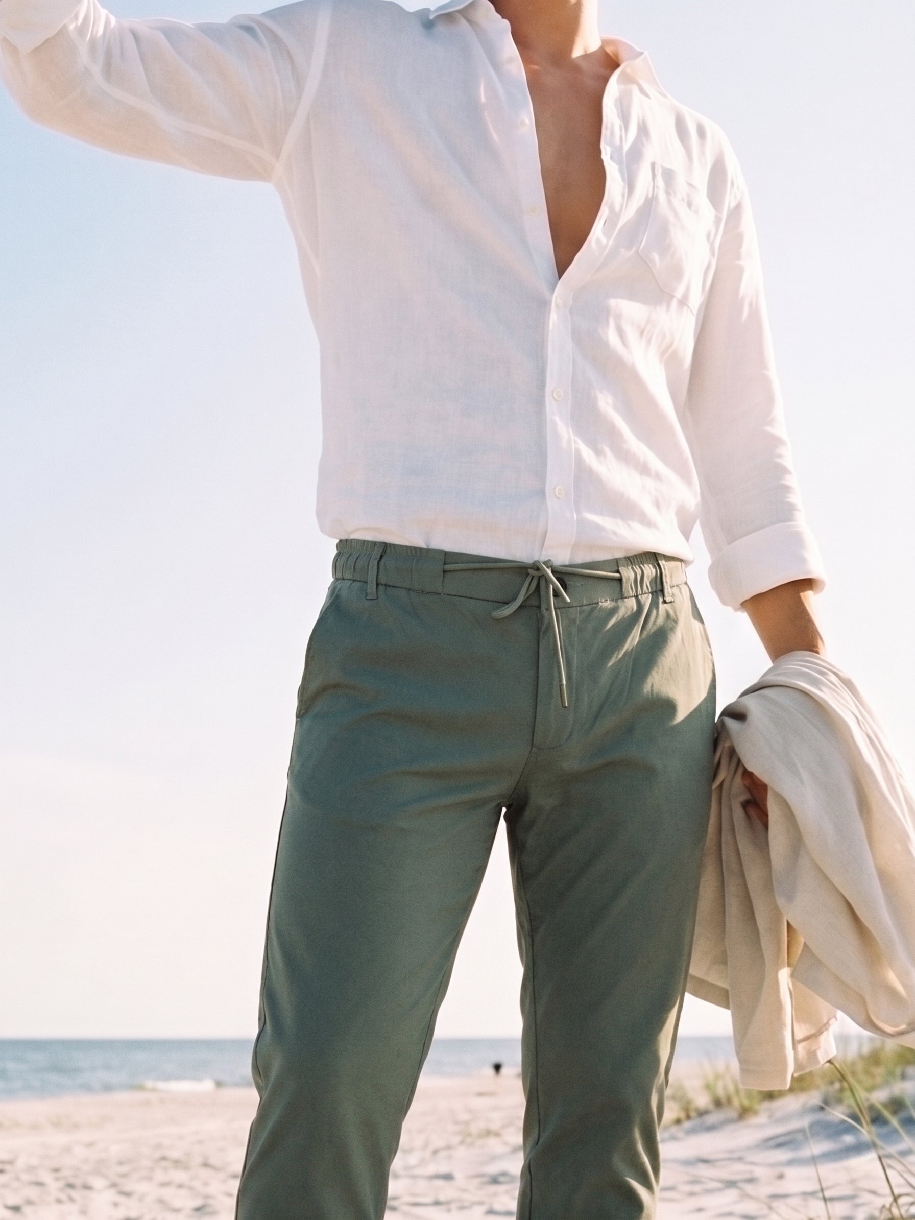 Men's Green 2 Way Jogger