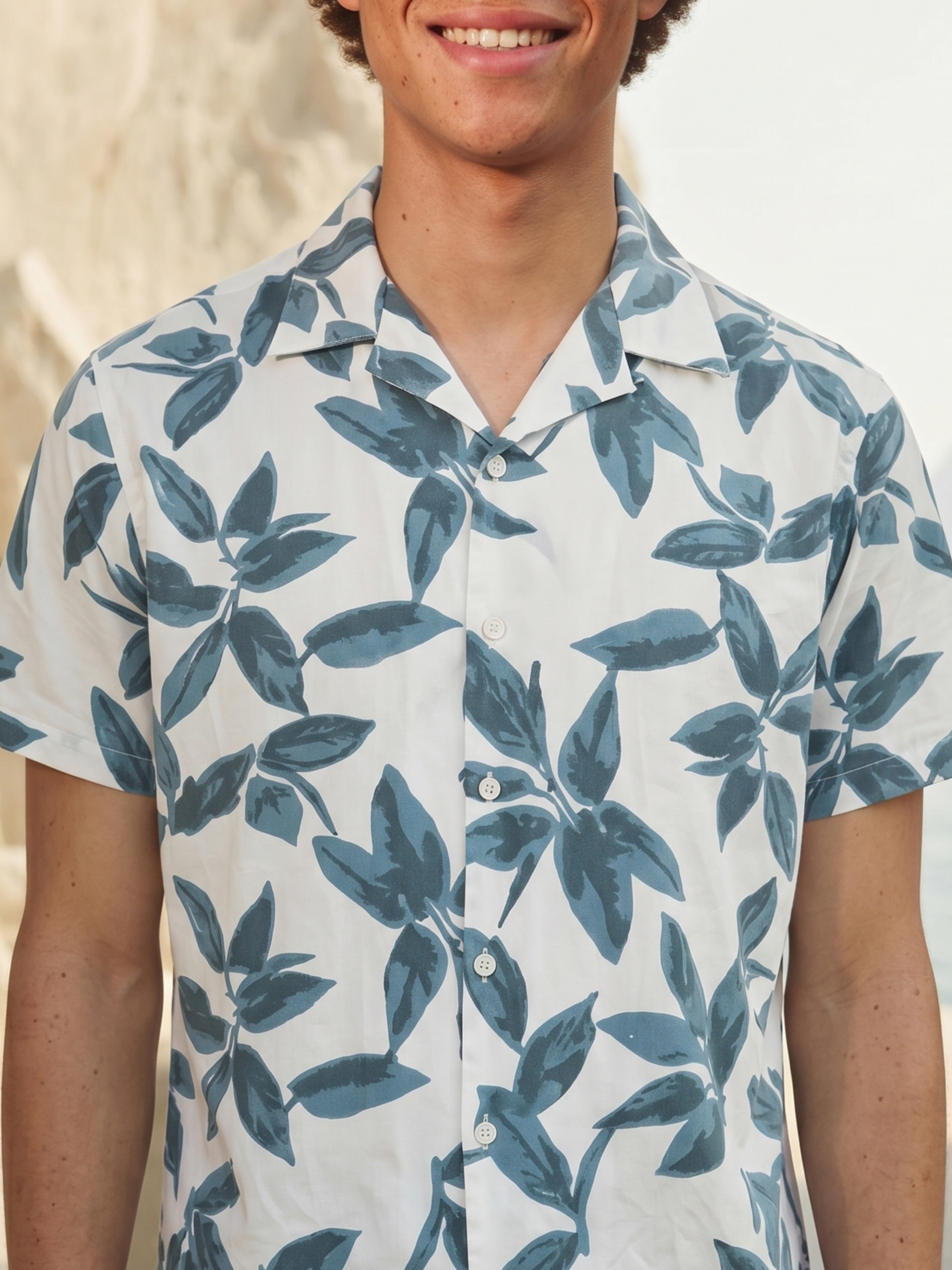 Men's Mango Sky Relaxed Fit Regular Shirt