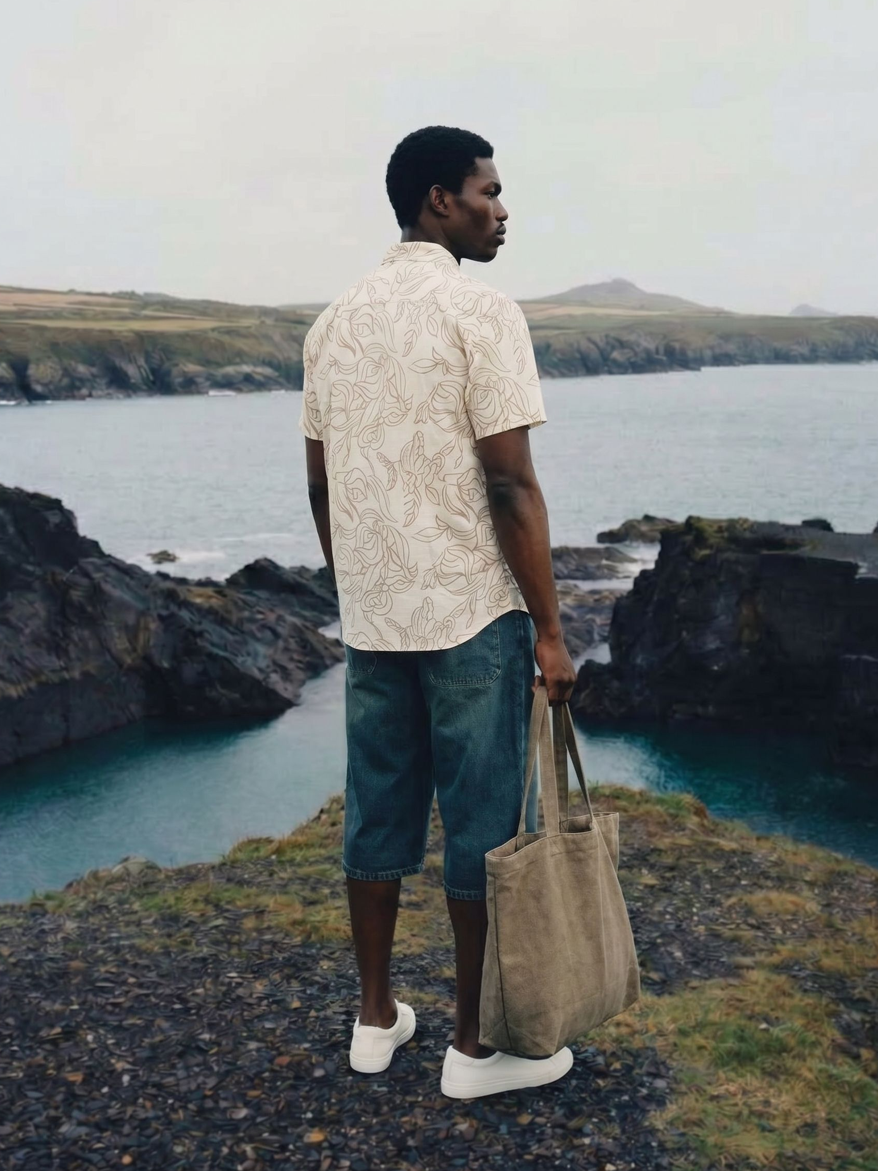 Men's Imported Prints Fawn Relaxed Fit Shirt