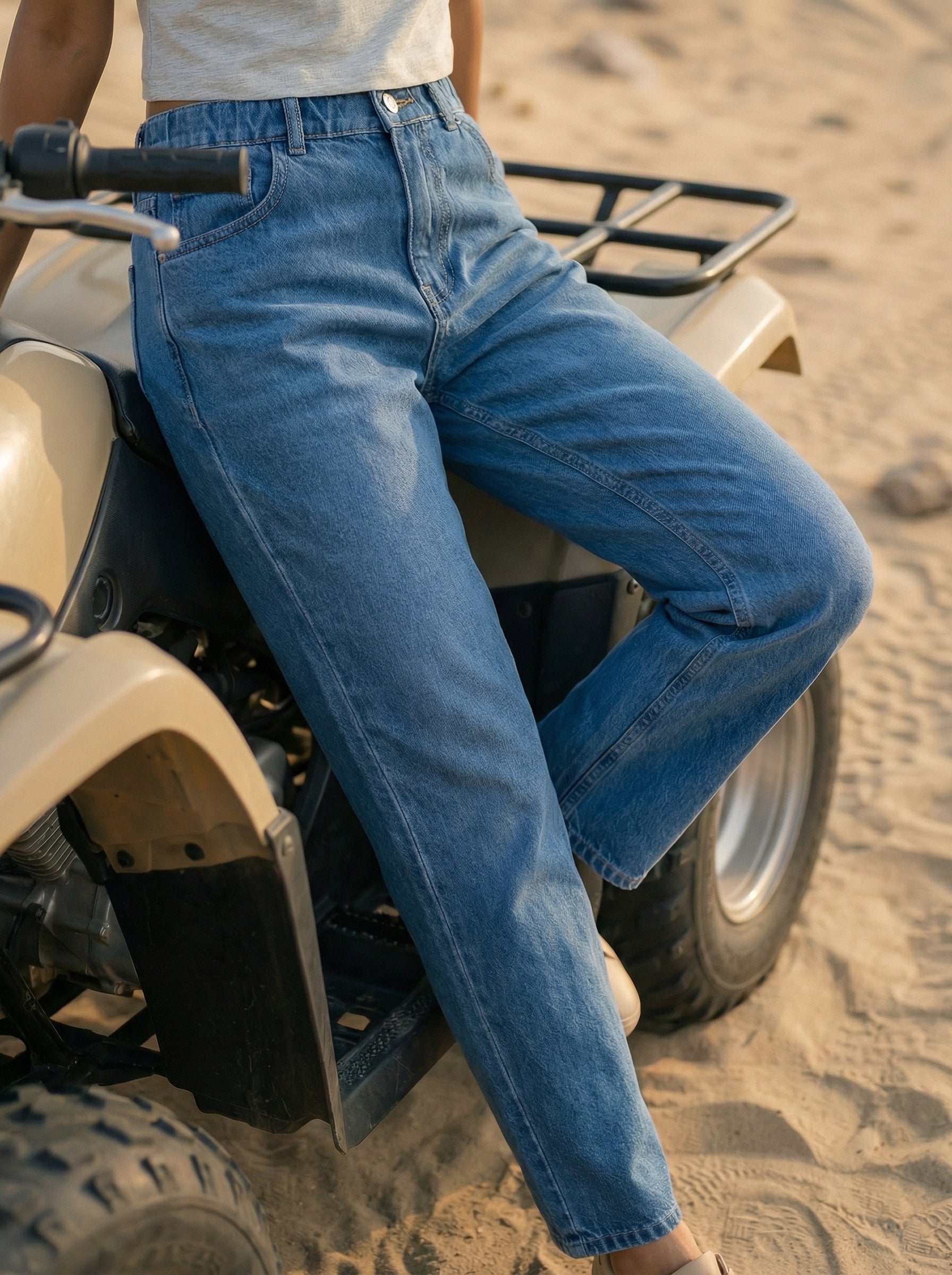 Women’s Stone Straight Fit Denim Jeans