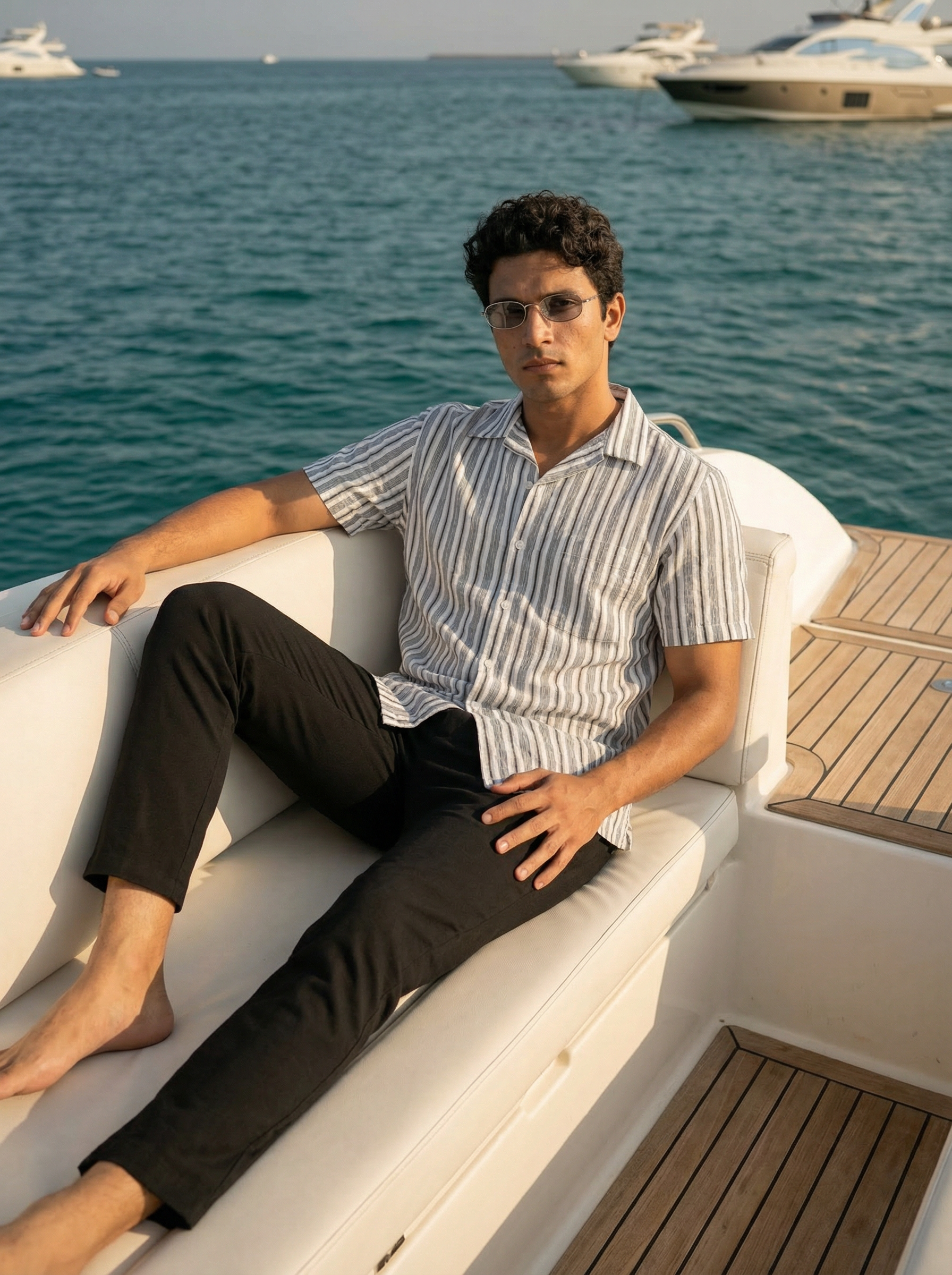 Men’s Snow Relaxed Fit Agro Linen Shirt