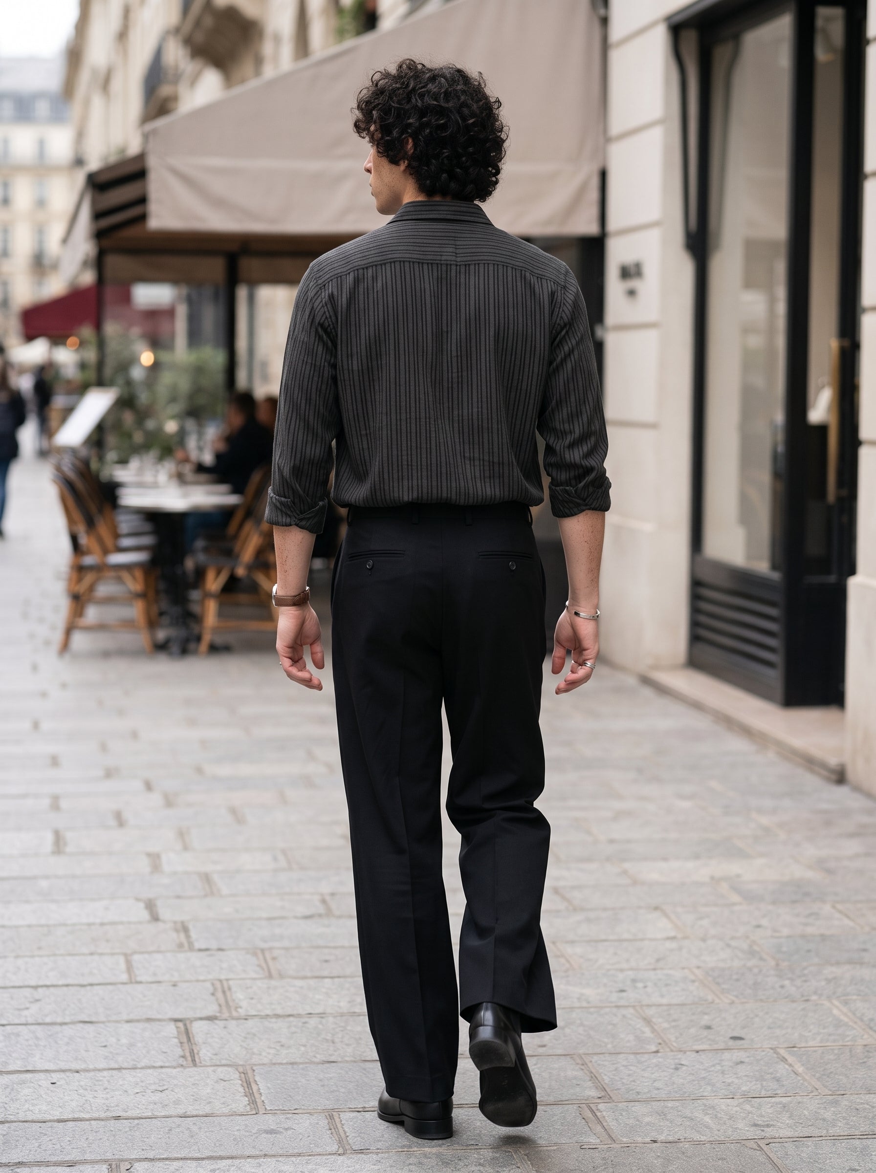 Men's Cotton Elephant Grey Relaxed Fit Shirt