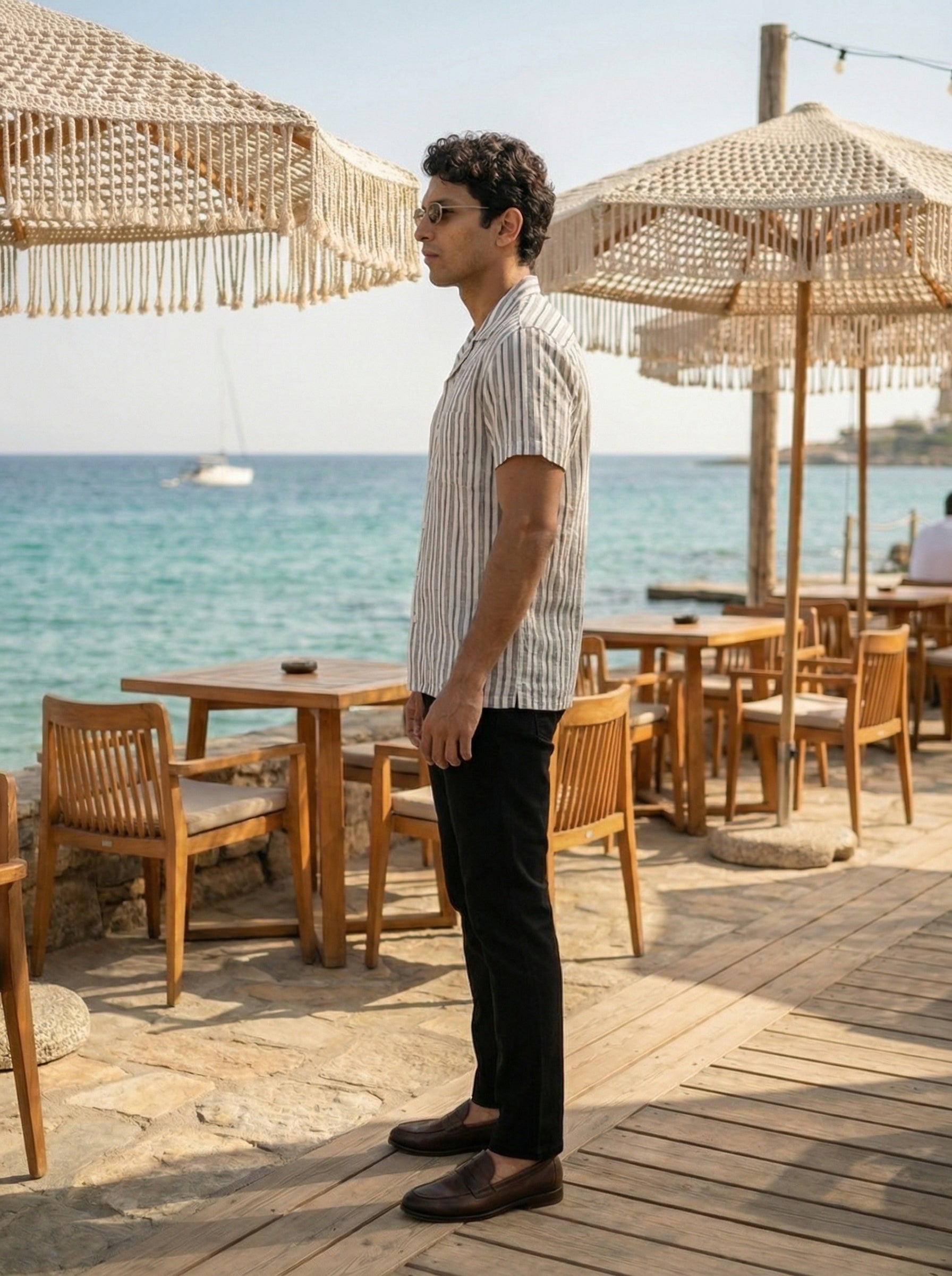 Men’s Snow Relaxed Fit Agro Linen Shirt