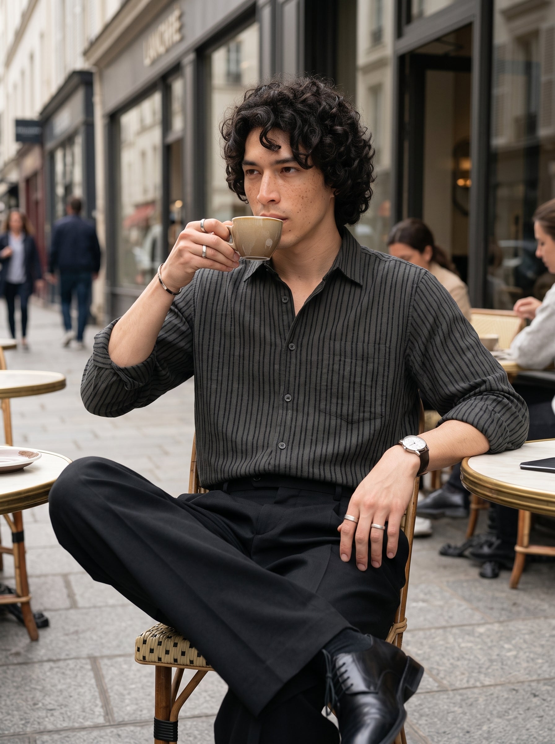 Men's Cotton Elephant Grey Relaxed Fit Shirt