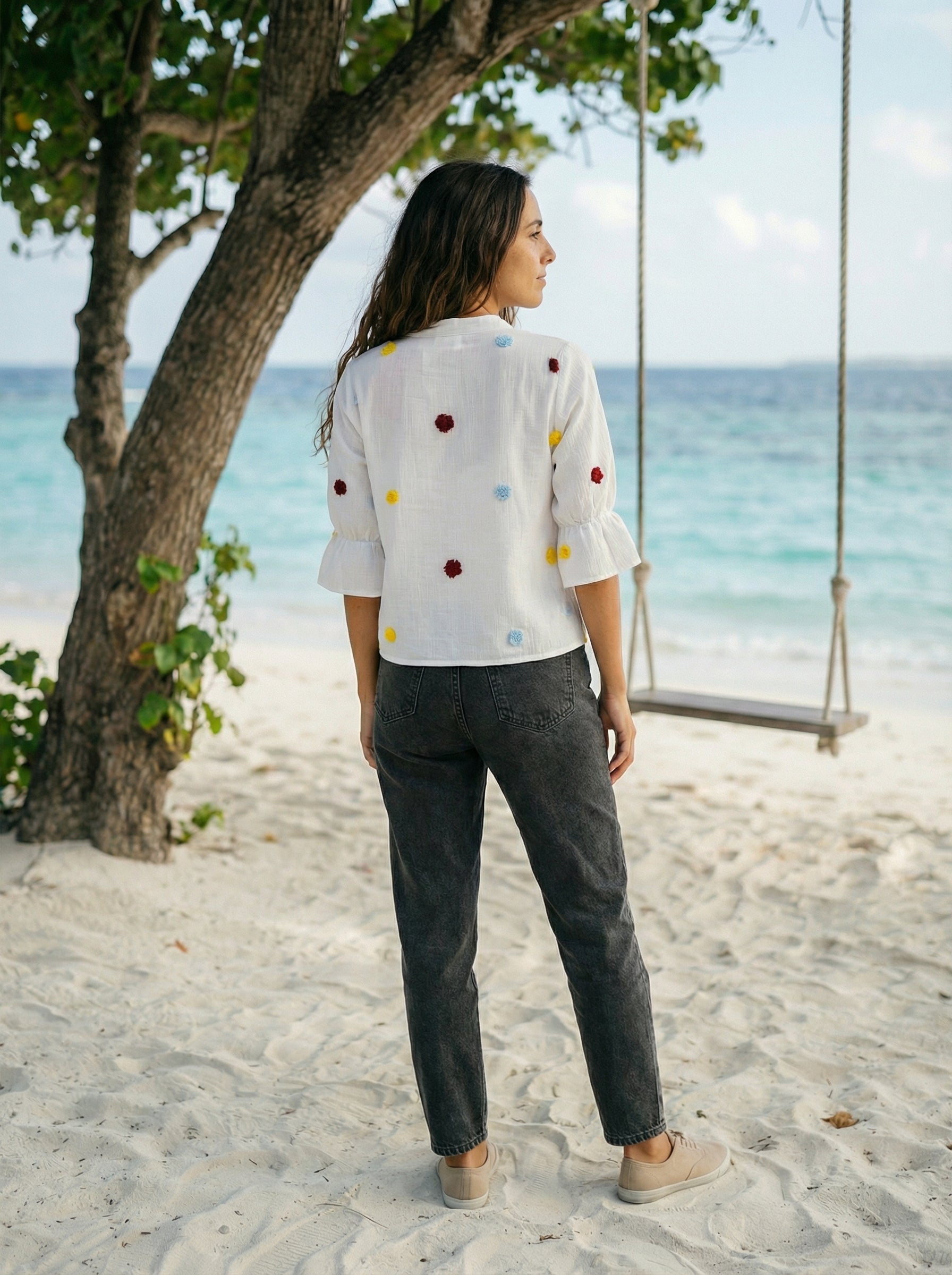 Women’s White Everyday Regular Fit Top