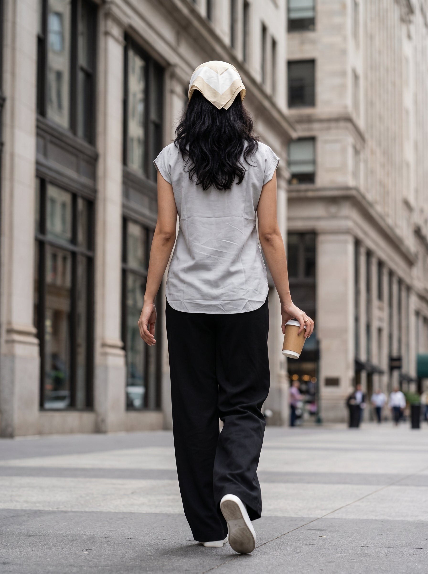 Women's Rayon Slub Grey Regular Fit Top
