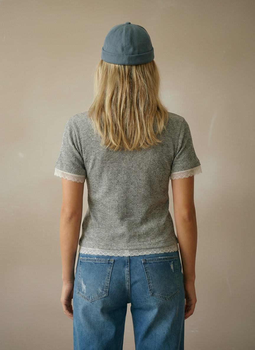 Melange Regular Fit Crew Neck T-Shirt