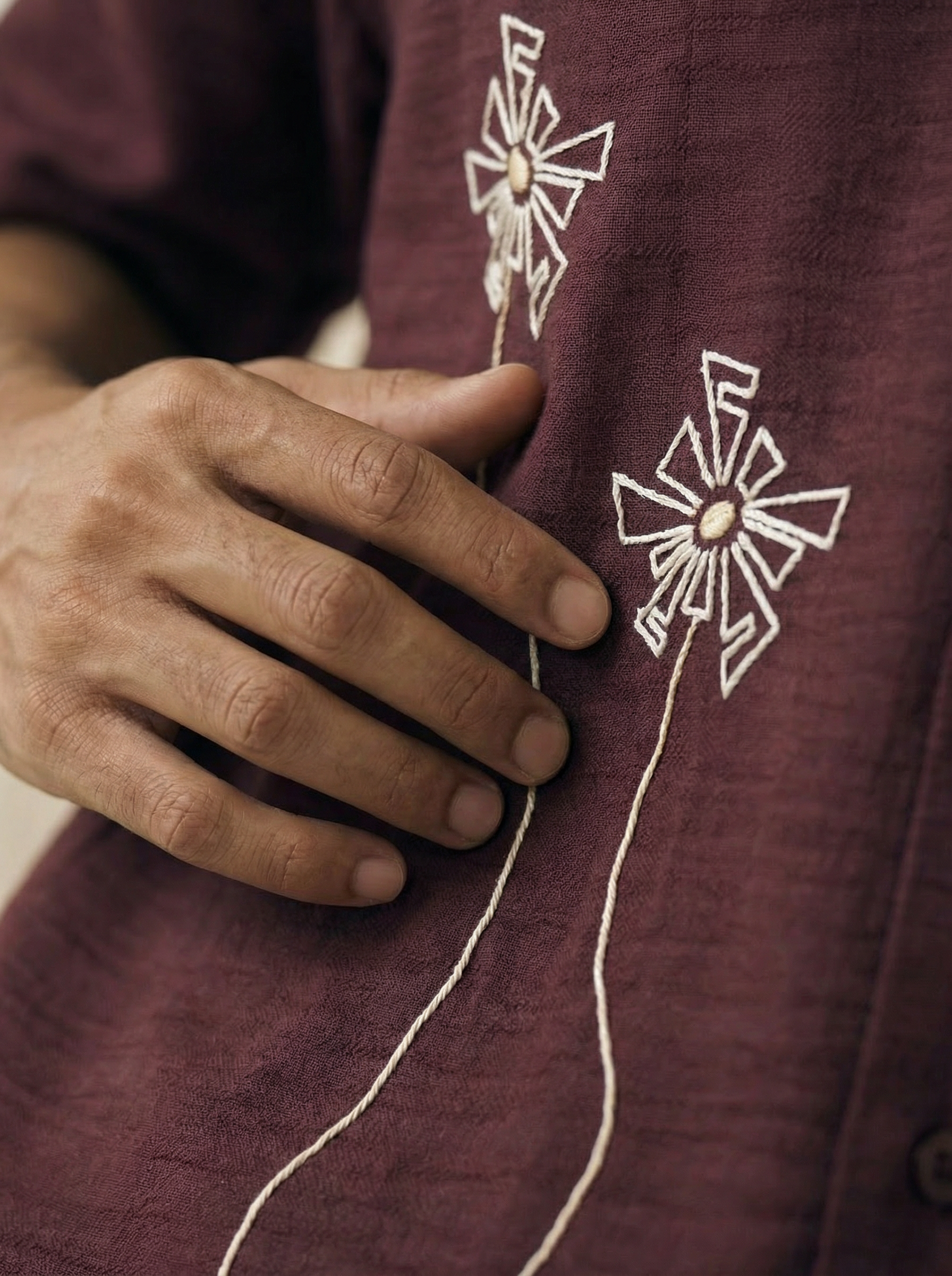 Maroon Comfort Fit Half Sleeve Shirt