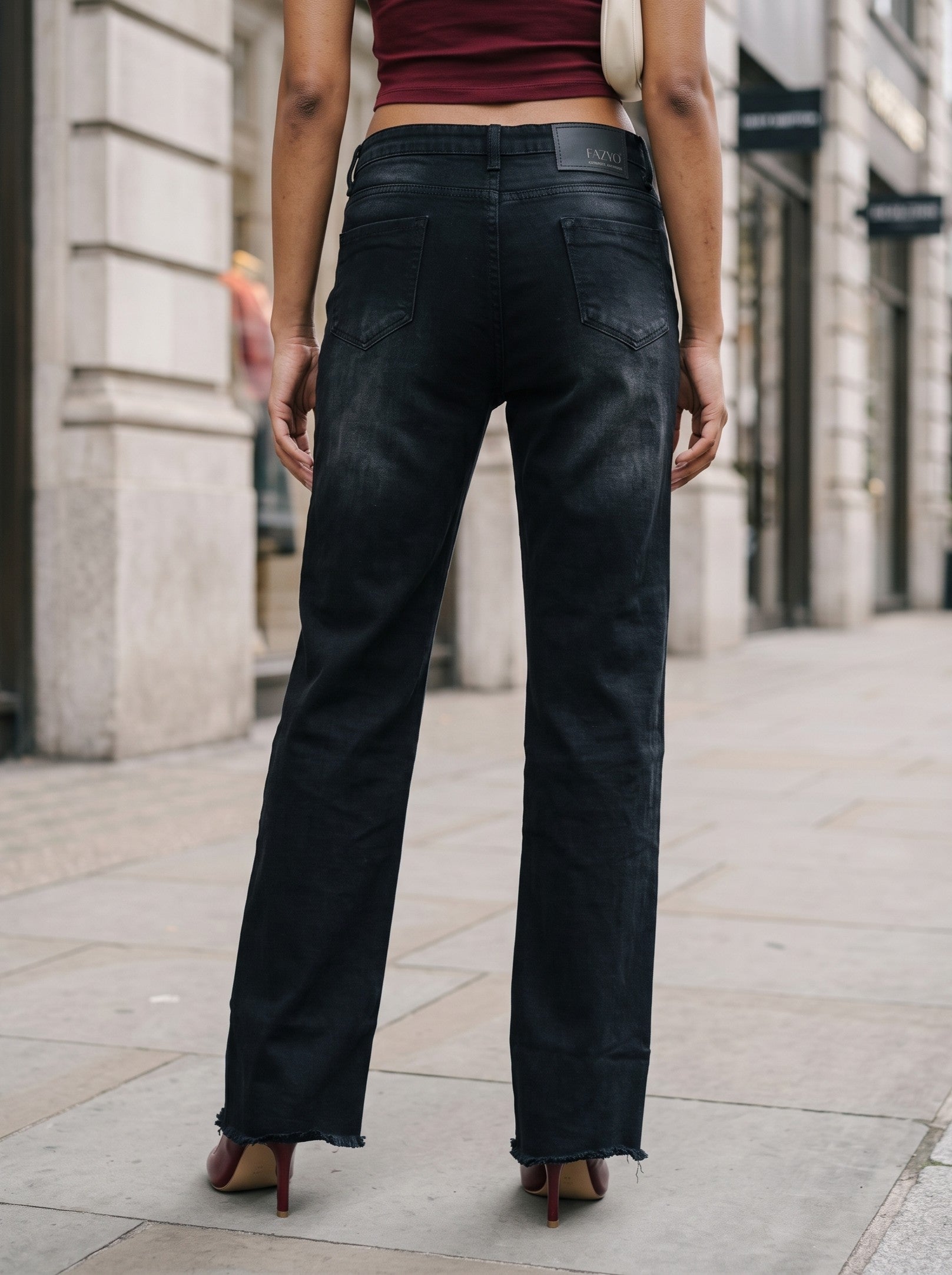 Women's Denim Anthracit Straight Fit Jeans