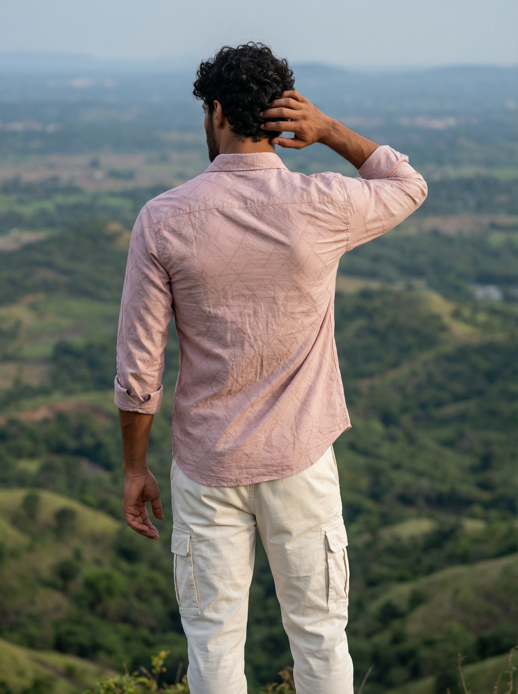 Regular Fit Nr Jacquard Shirt — Pink Wash