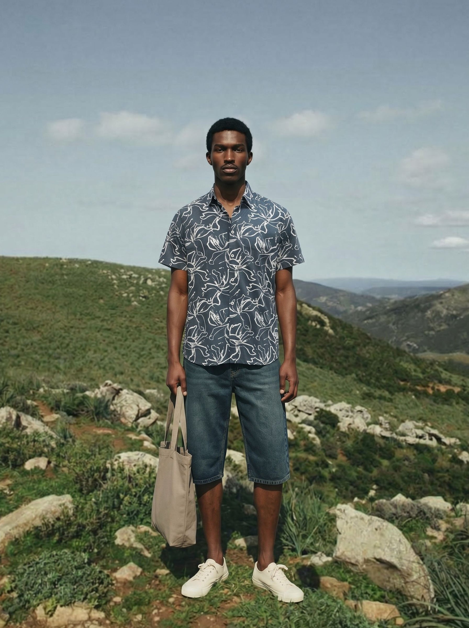 Men's Dobby Prints Forest Regular Fit Shirt