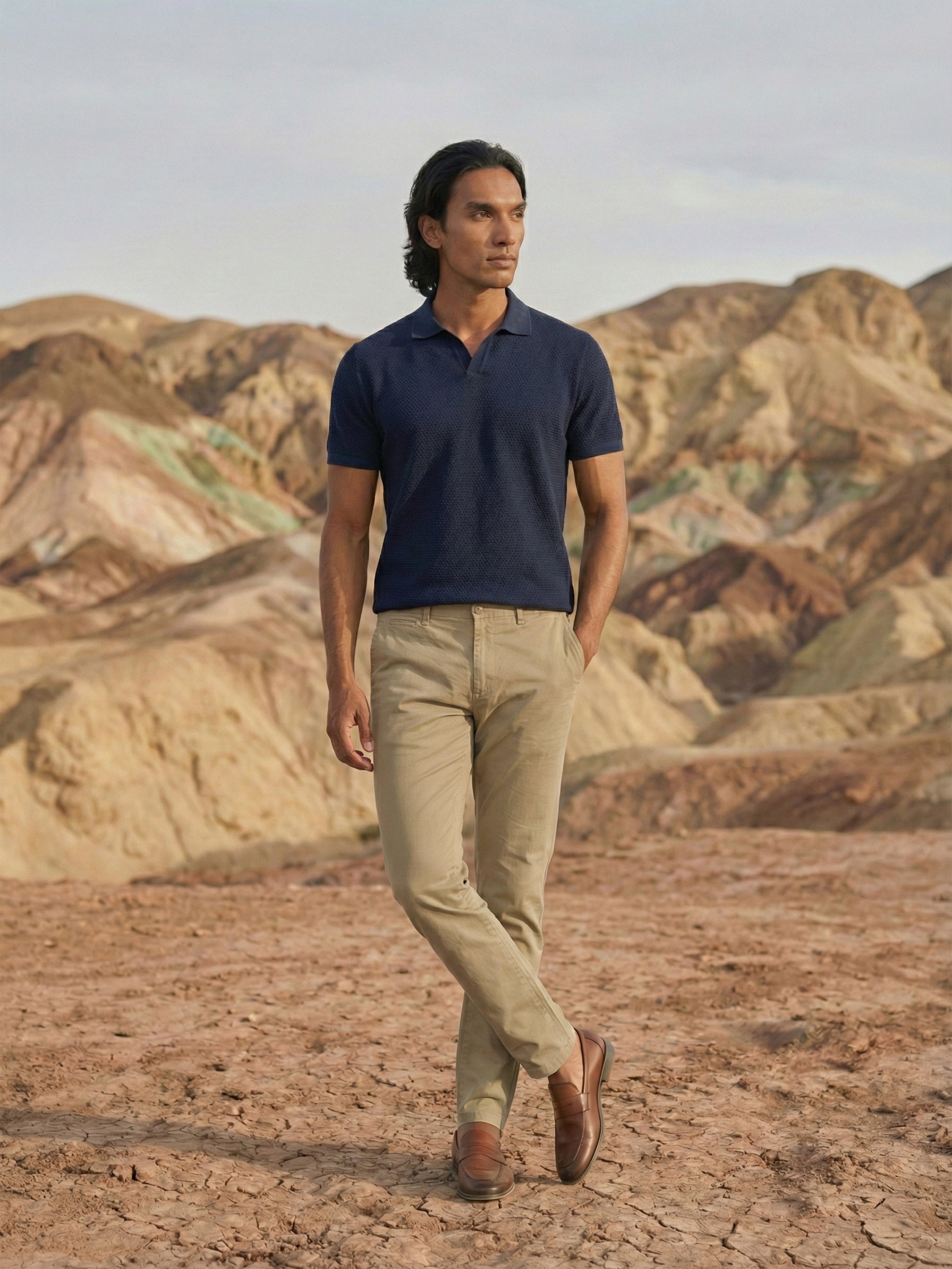 Beige Trouser For Male