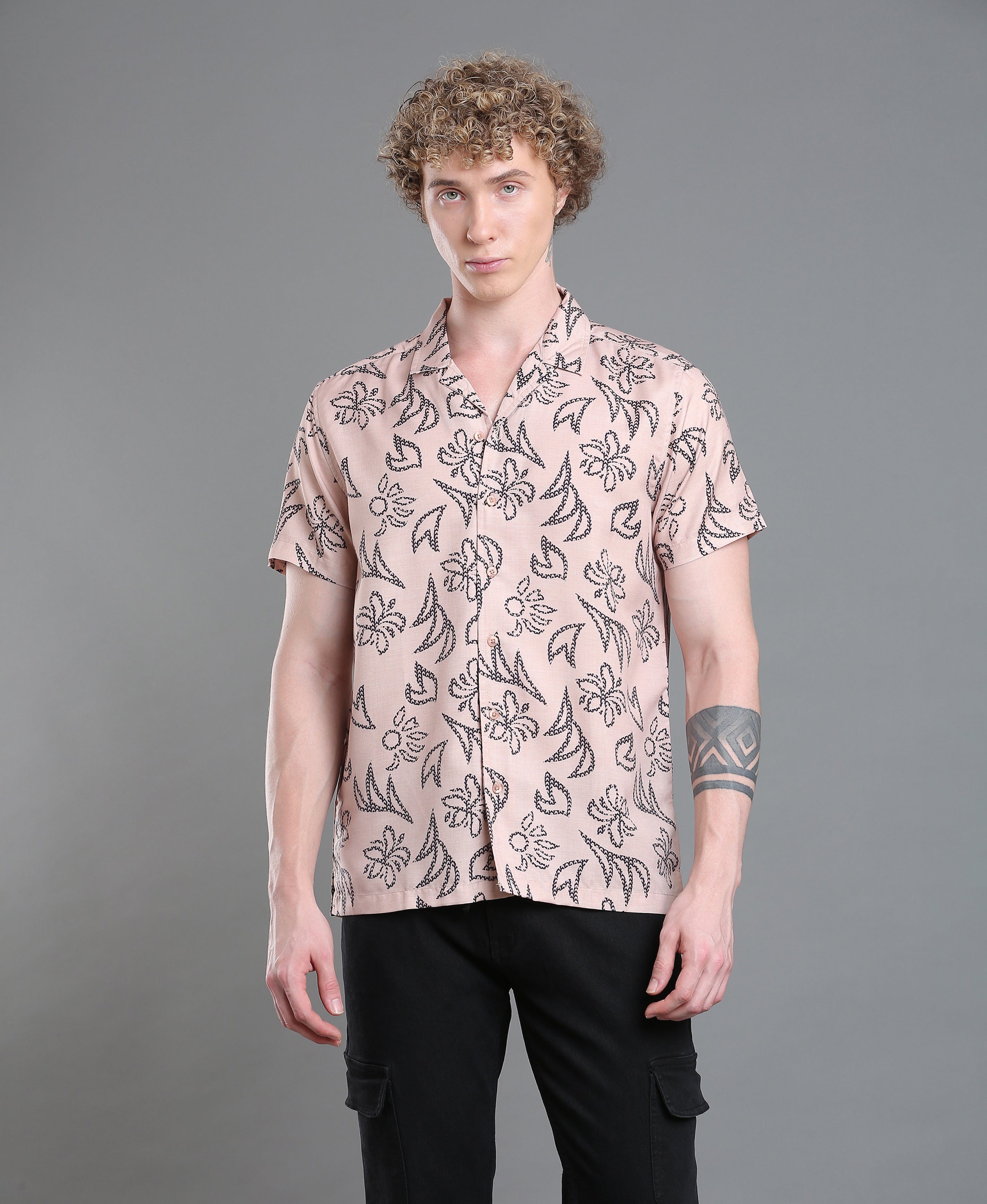 Onyx Print Drop Shoulder Shirt