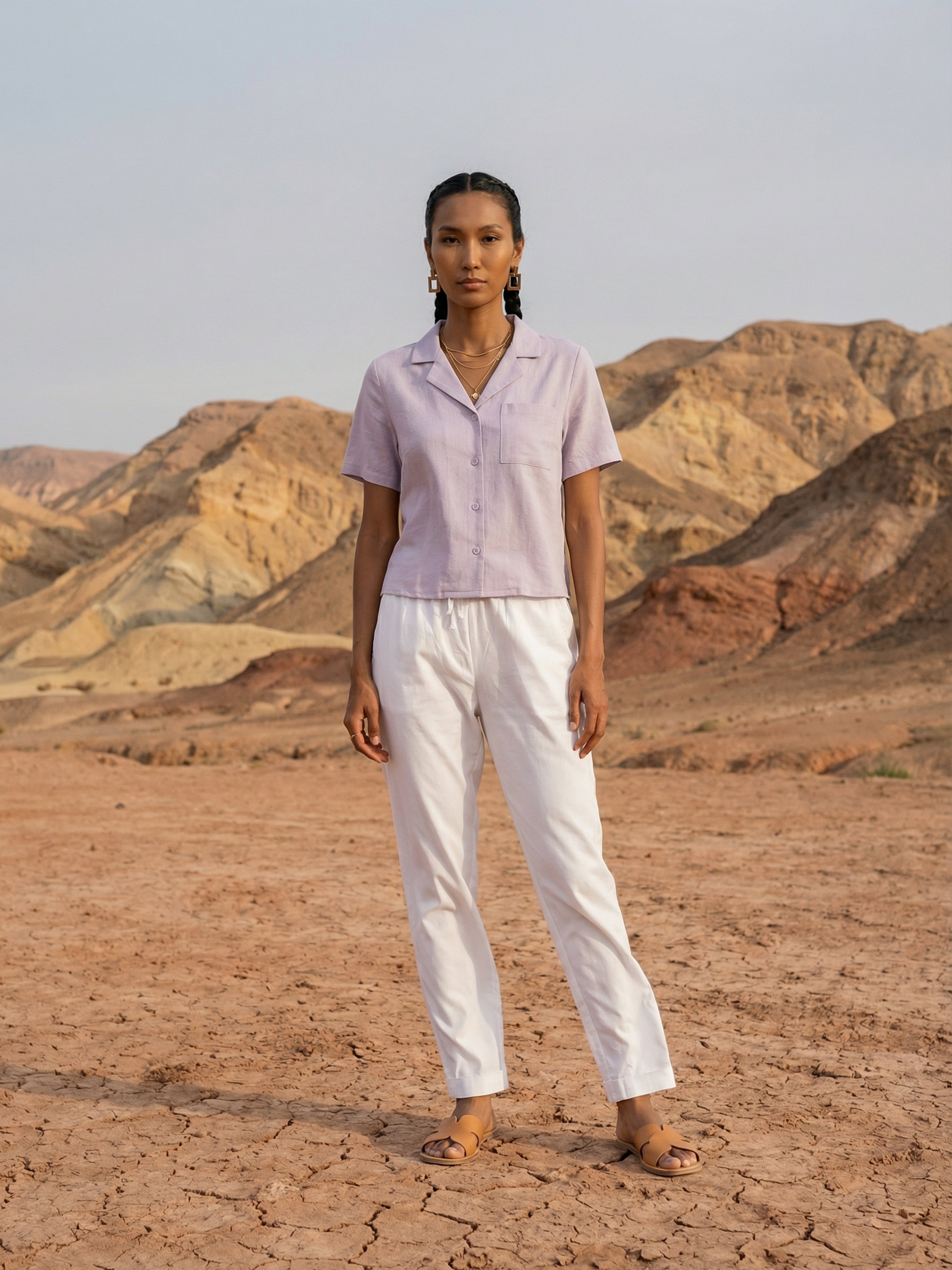 White Rayon Modal Pencil Fit Women’s Bottom