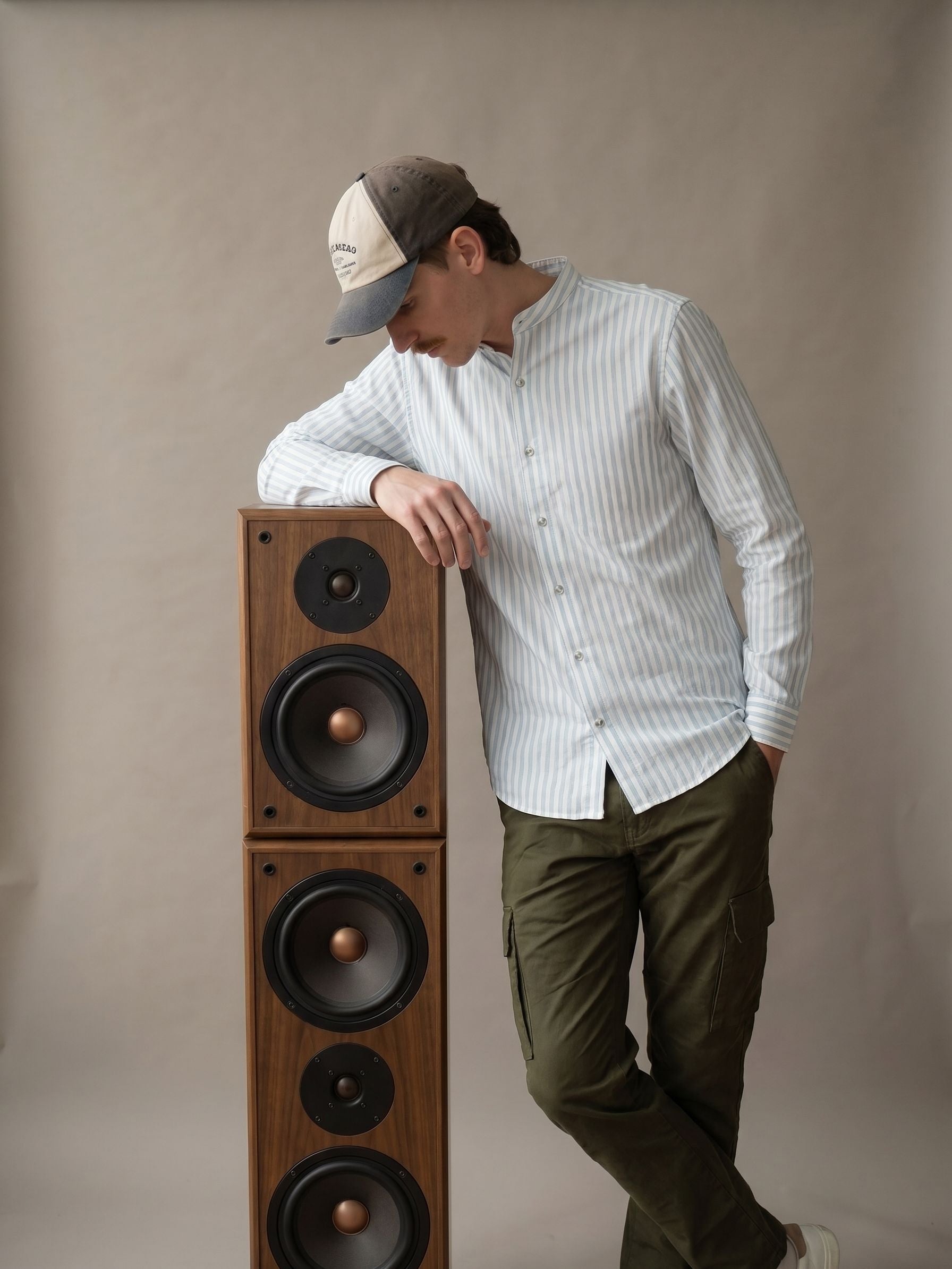 Men's Stripes Light Blue Relaxed Fit Shirt